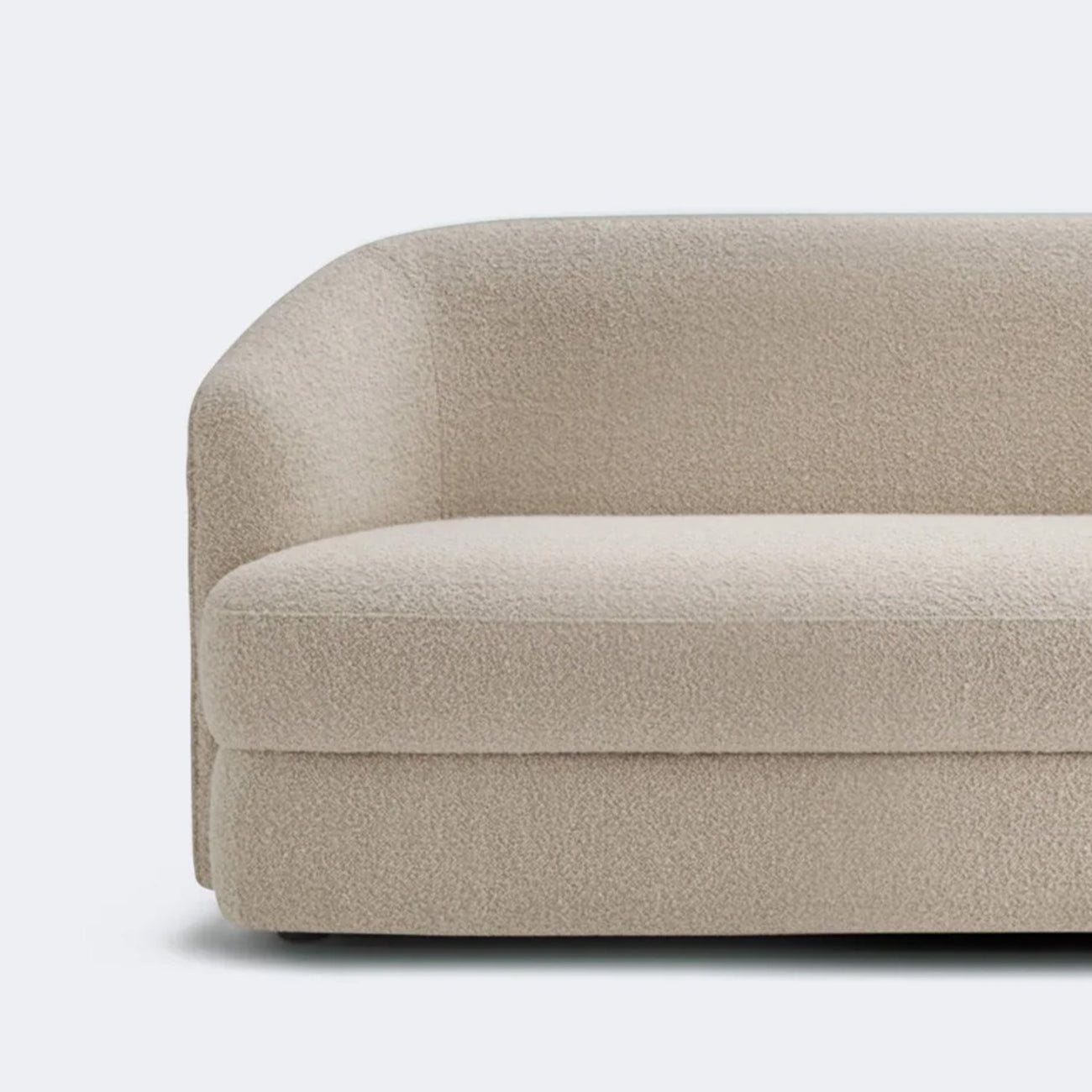 ElegantEnsemble Creme Boucle 2 Seater Sofa – Nestroots