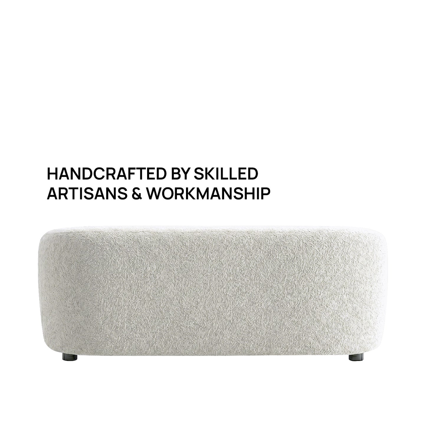 ElegantEnsemble Mouse Dark Grey Boucle 3 Seater Sofa