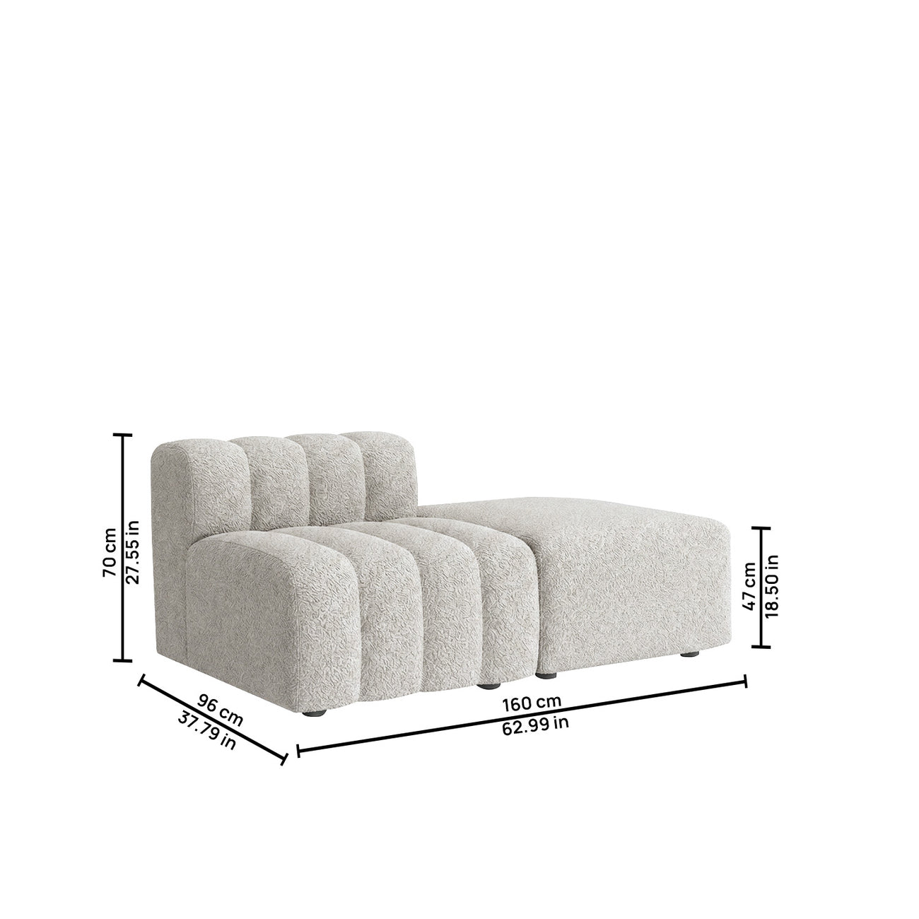 ChicComfort Beige Detachable Sofa Set