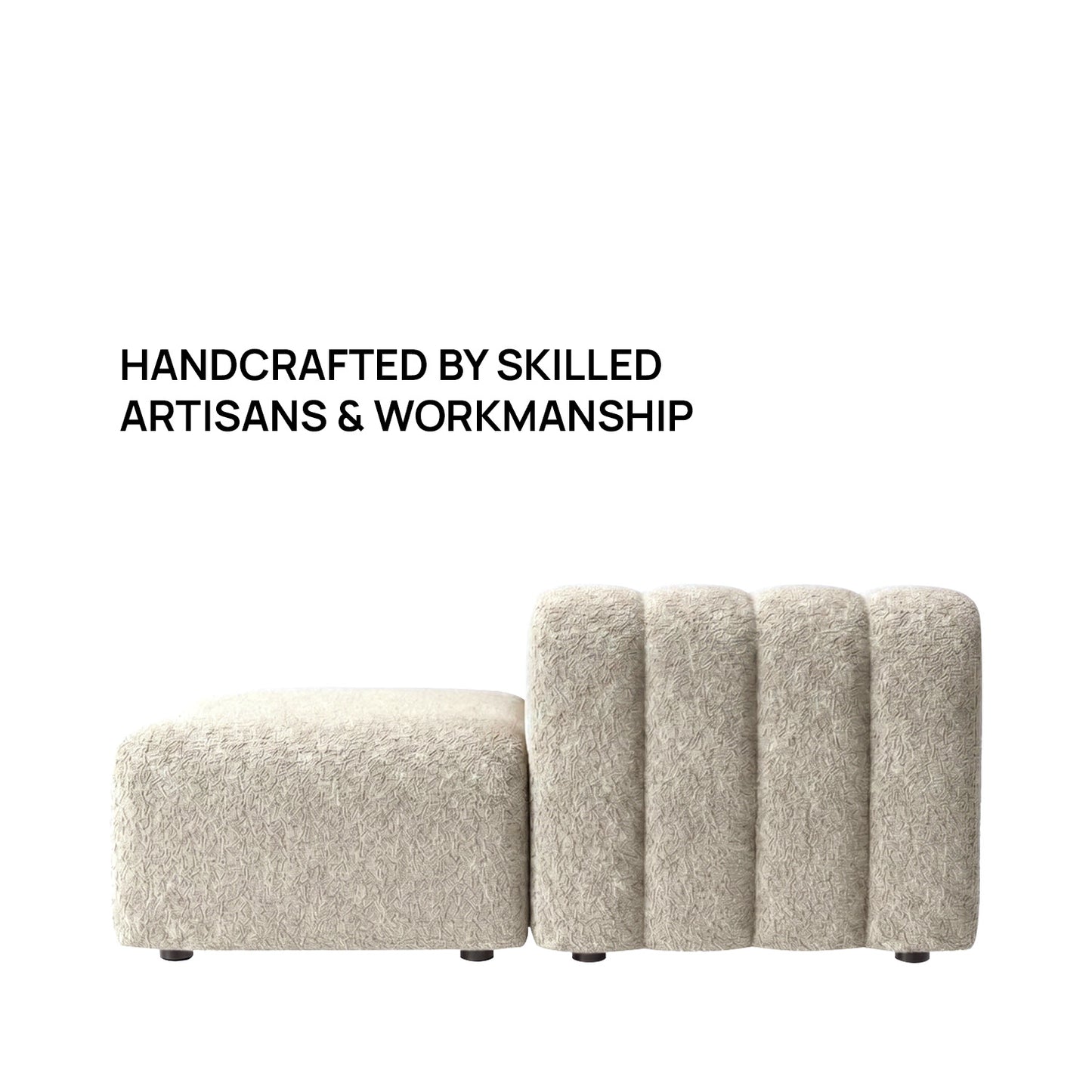 ChicComfort Creme Detachable Sofa Set