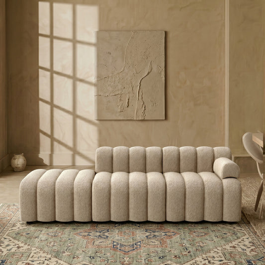 ChicComfort Beige 3 Seater Detachable Sofa Set