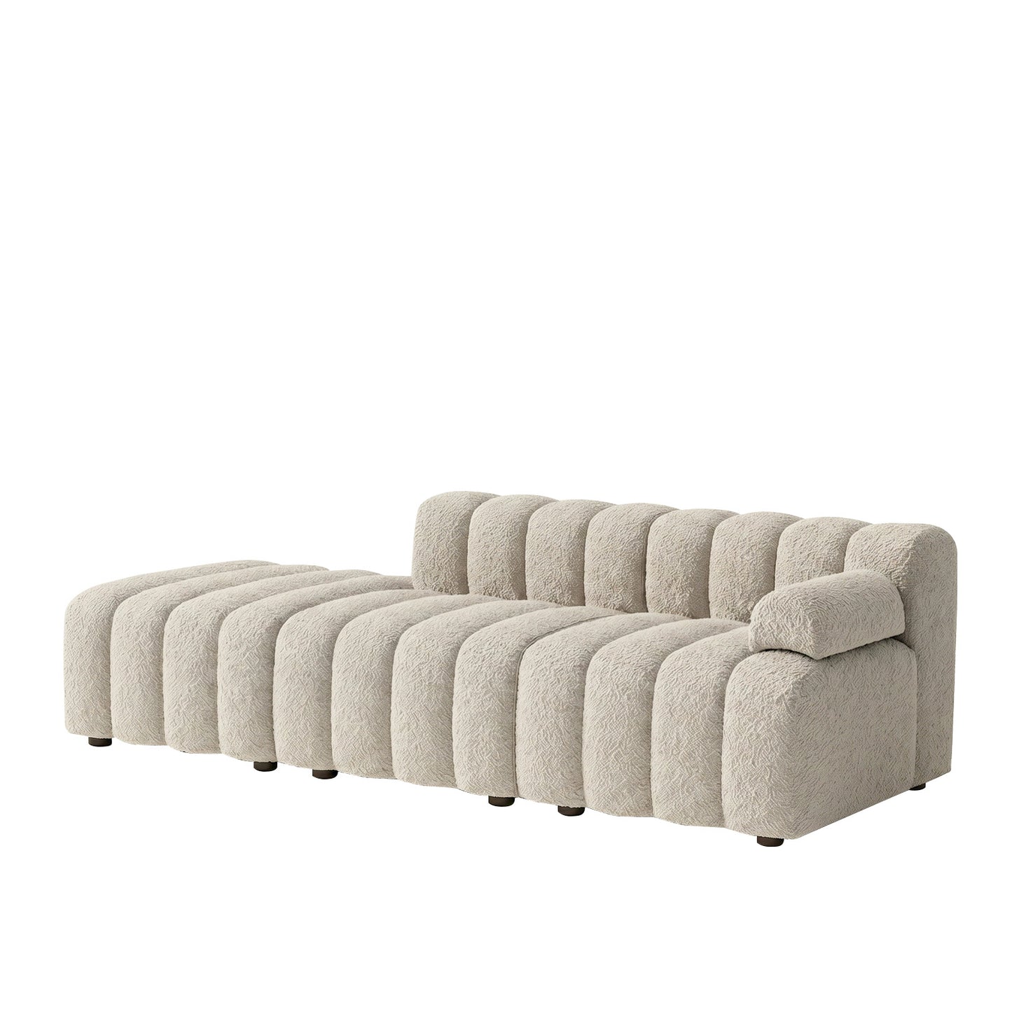 ChicComfort Beige 3 Seater Detachable Sofa Set