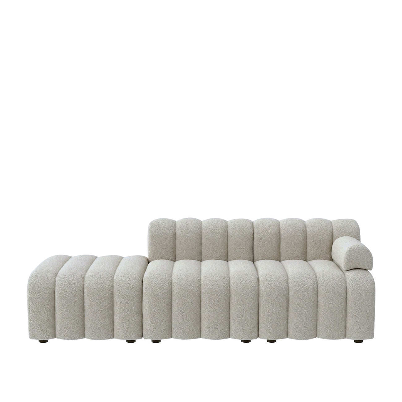 ChicComfort Creme 3 Seater Detachable Sofa Set