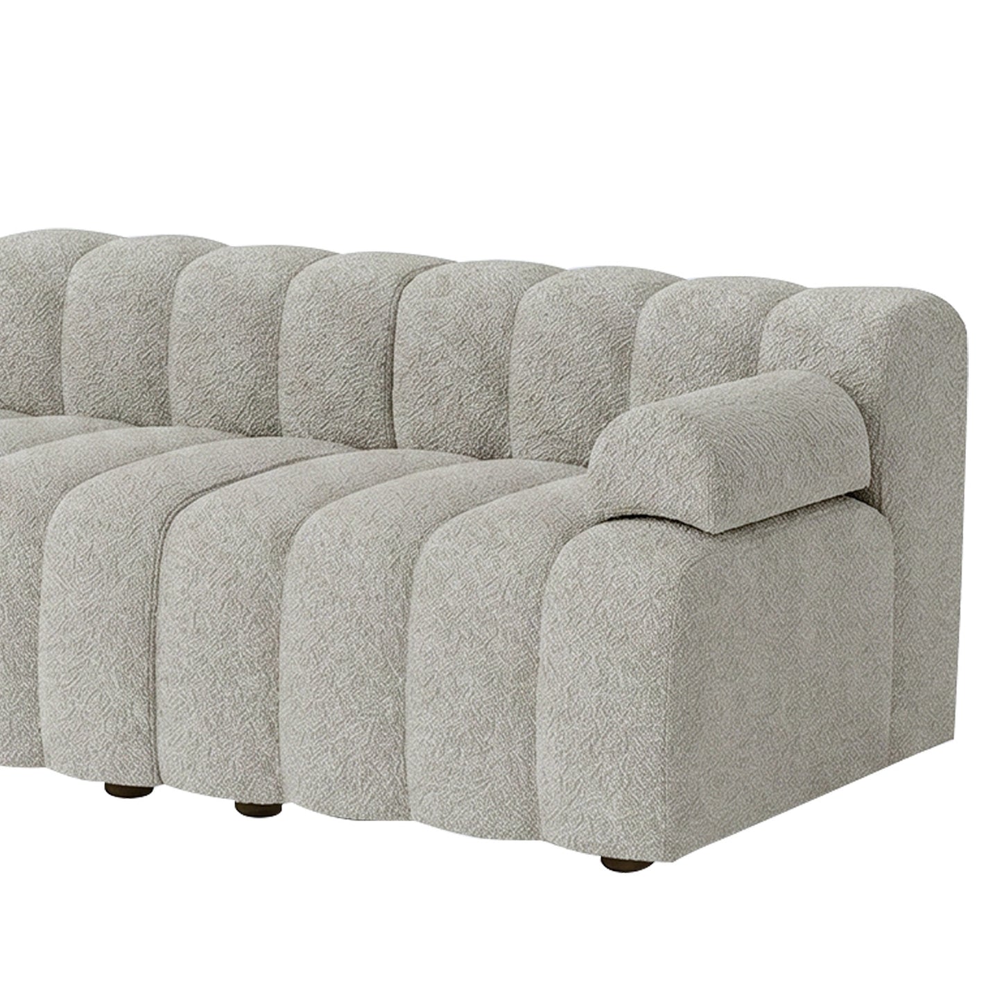 ChicComfort Creme 3 Seater Detachable Sofa Set