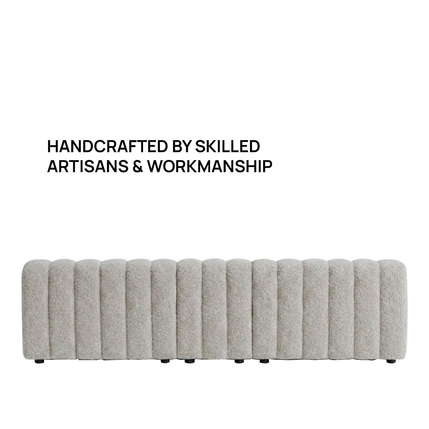 ChicComfort Creme 4 Seater Sofa Set