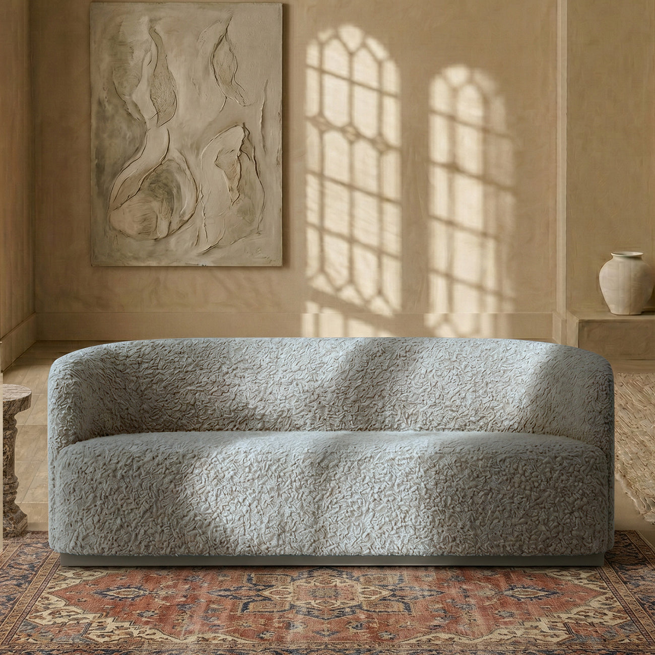 StylishSimplicity Sand 2 Seater Sofa