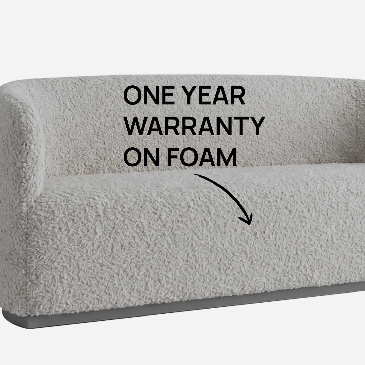 StylishSimplicity Creme 2 Seater Sofa