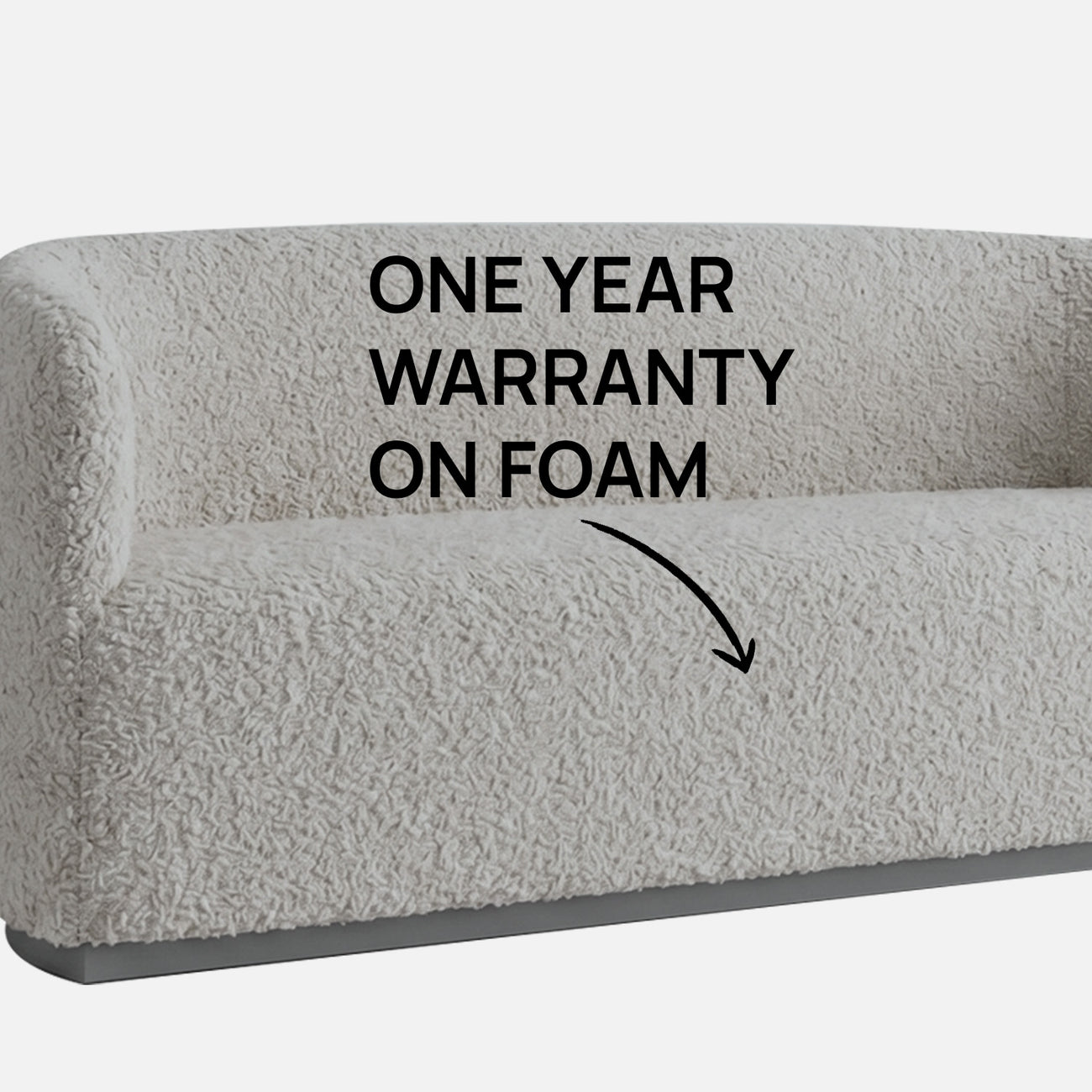 StylishSimplicity Creme 2 Seater Sofa
