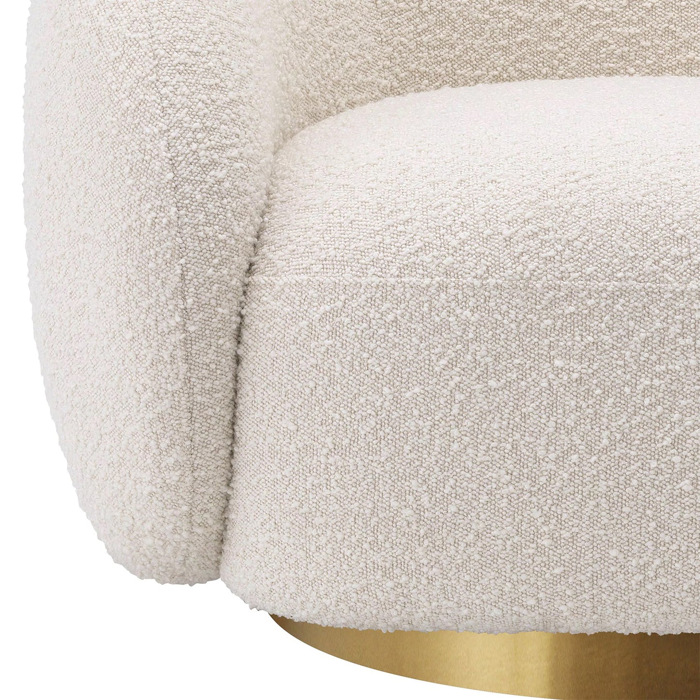 ElegantEnsemble Single Seater Sofa Crème