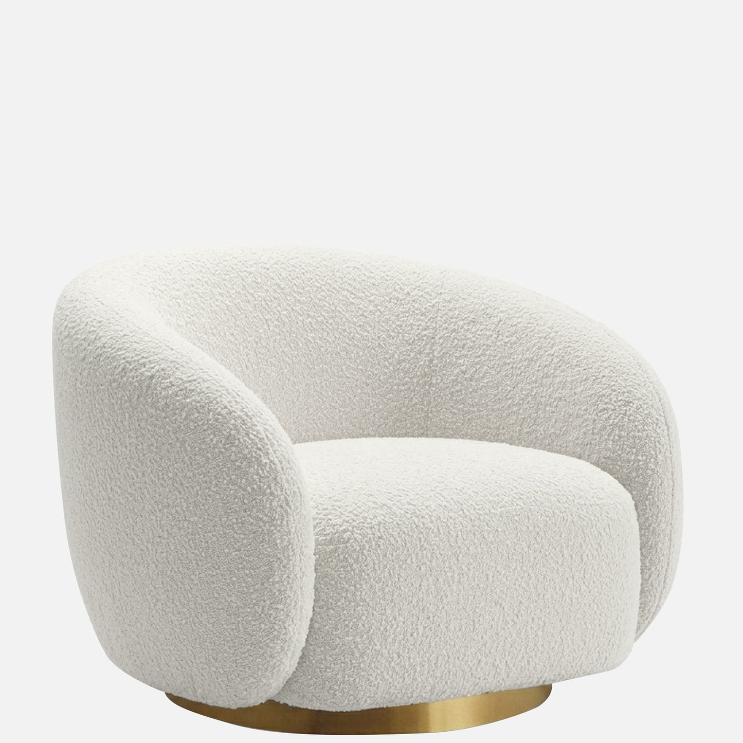 ElegantEnsemble Single Seater Sofa Creme