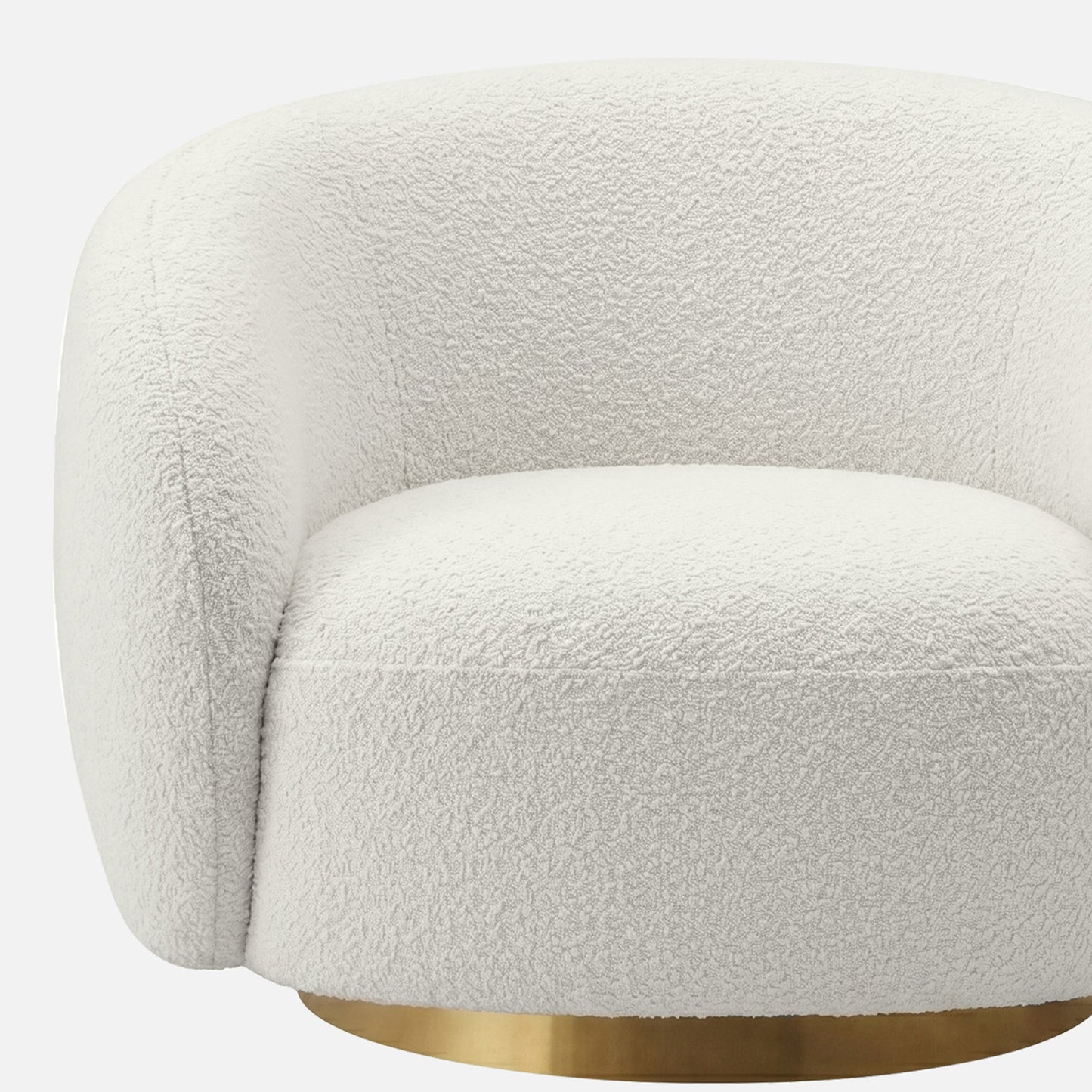 ElegantEnsemble Single Seater Sofa Creme