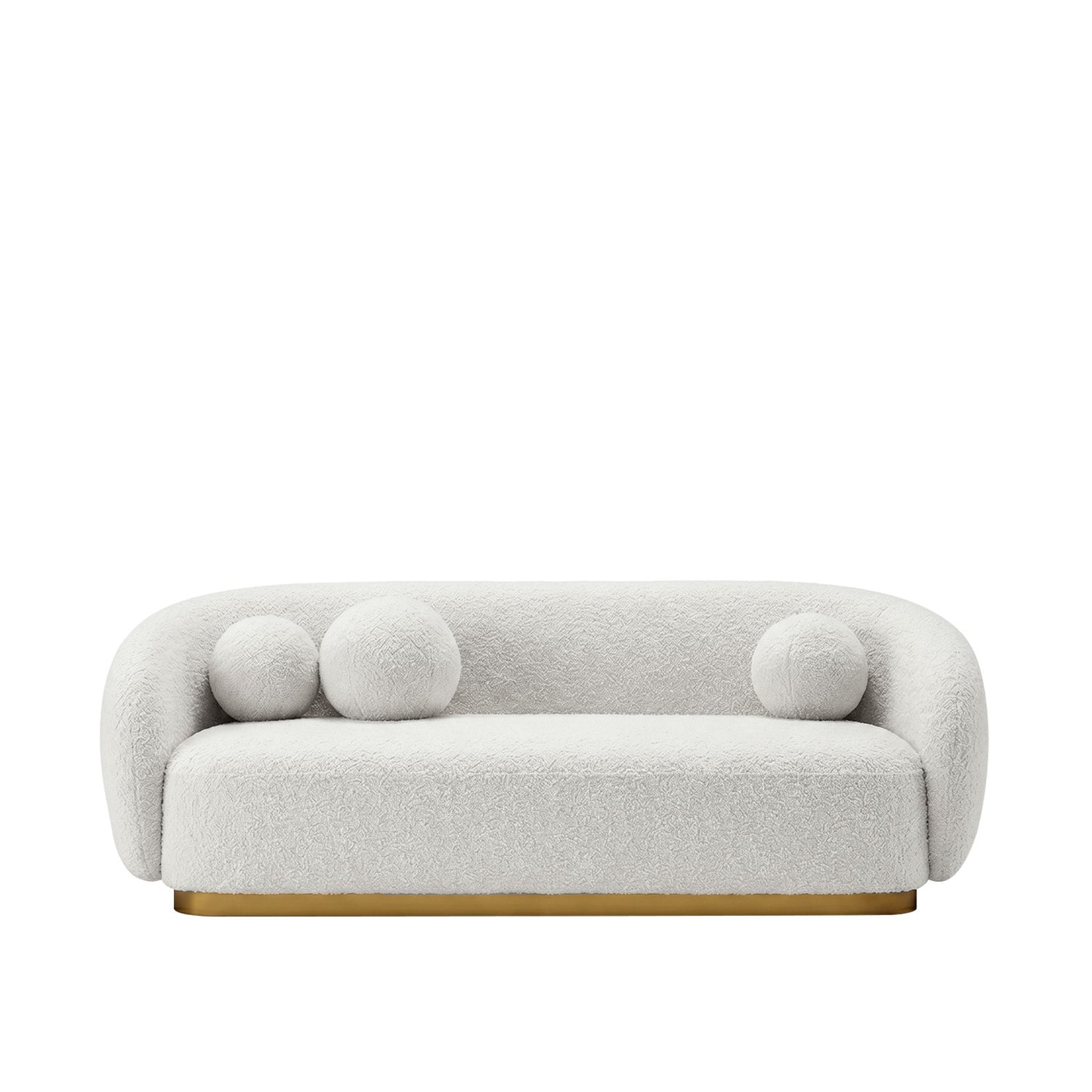 ElegantEnsemble 3 Seater Sofa Creme