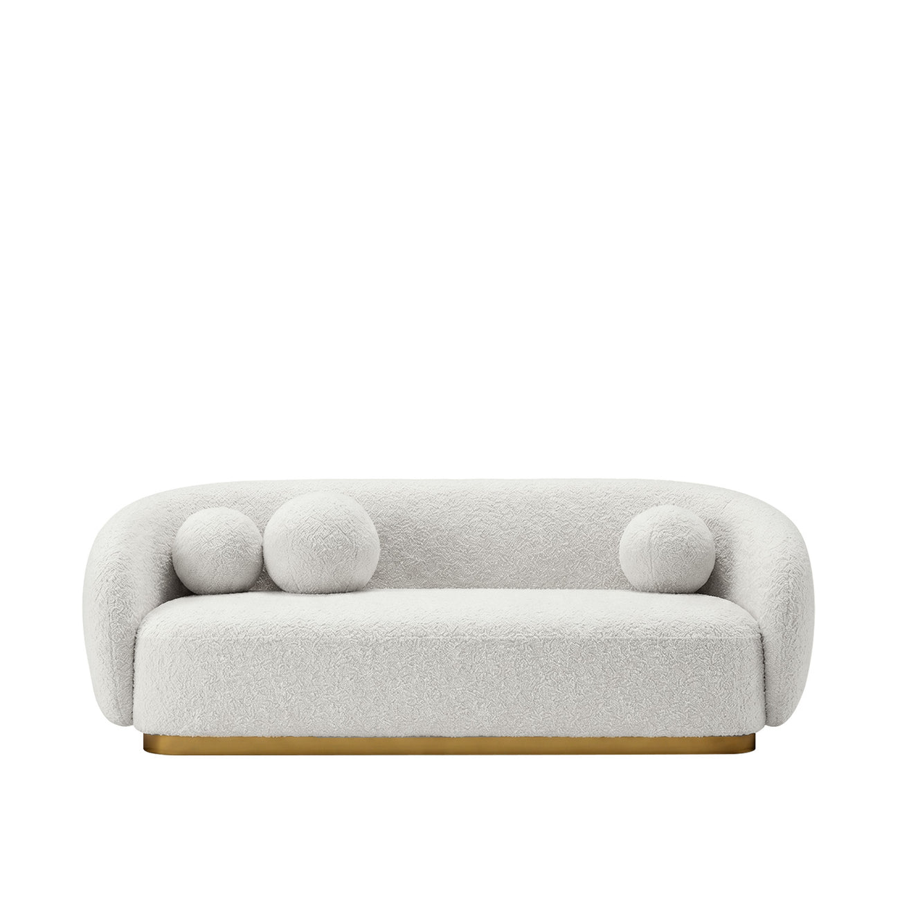 ElegantEnsemble 3 Seater Sofa Creme