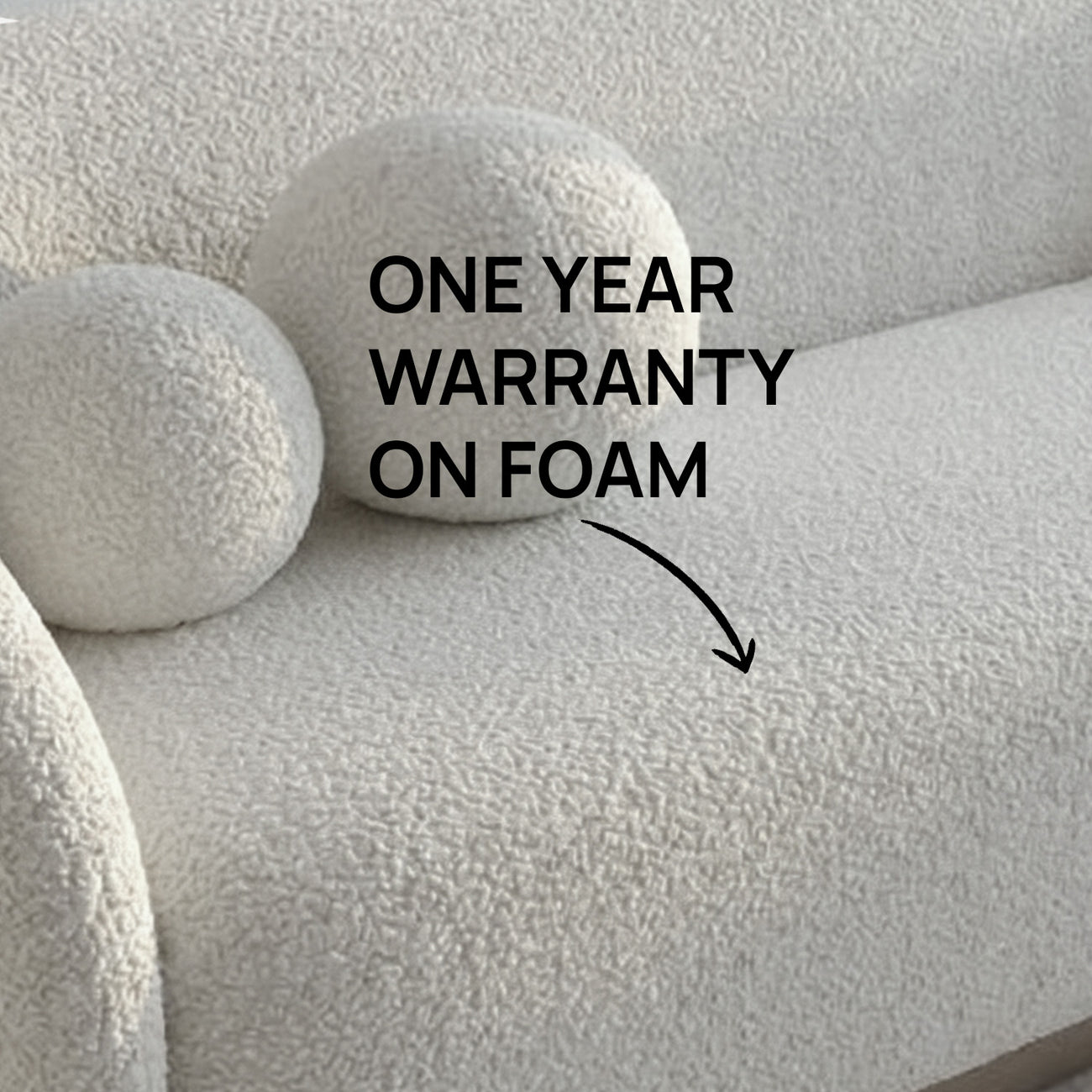 ElegantEnsemble 3 Seater Sofa Creme