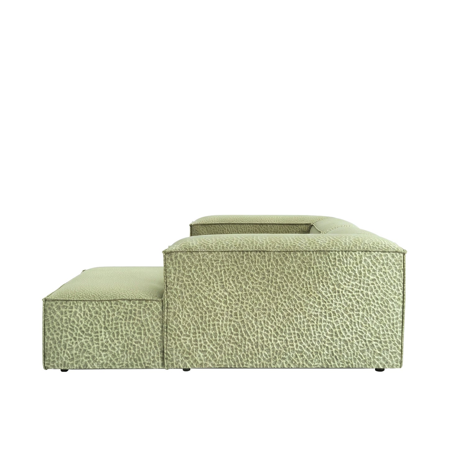 ElegantEdge 2 Seater Versatile, Comfortable Olive Green L Shaped Sofa