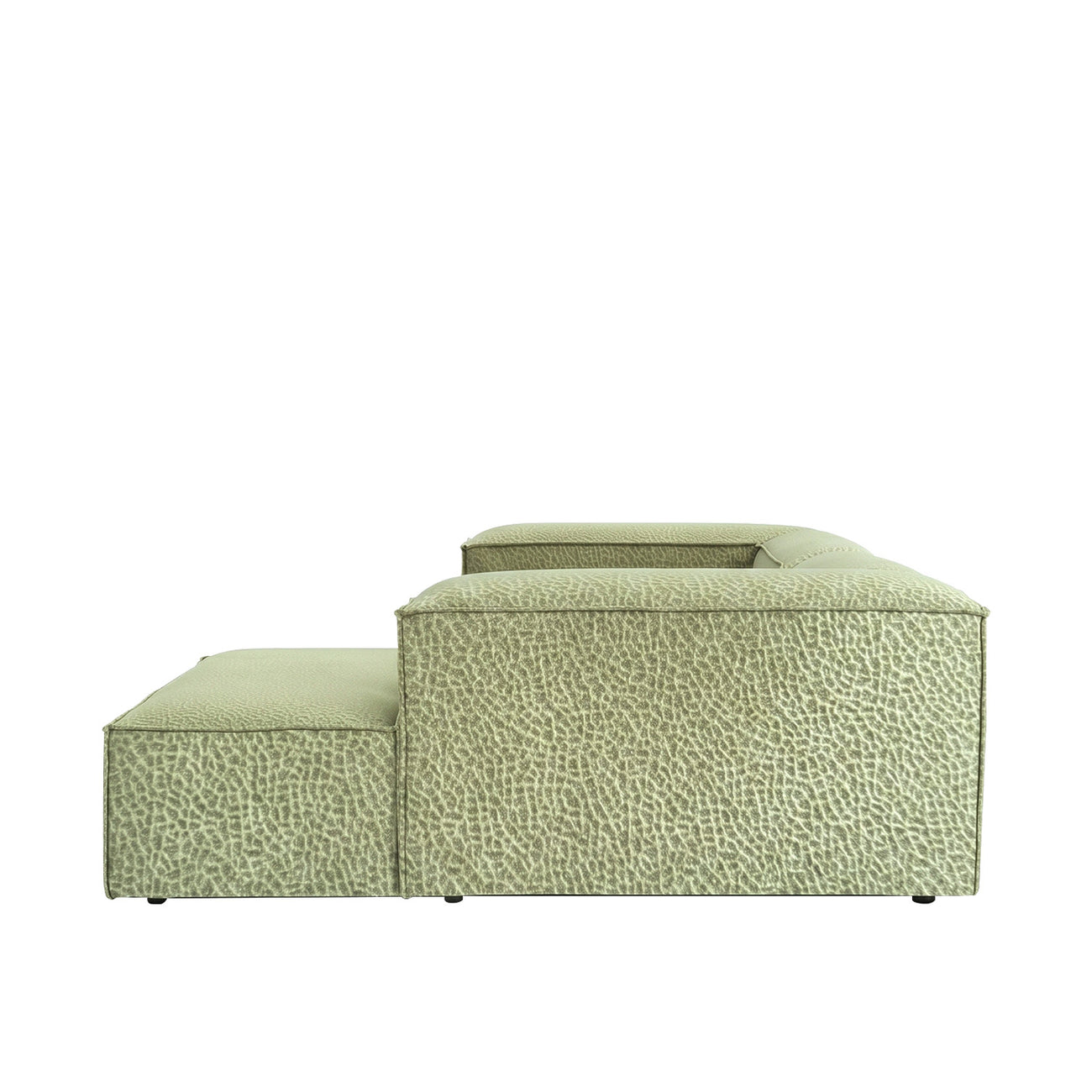 ElegantEdge 2 Seater Versatile, Comfortable Olive Green L Shaped Sofa