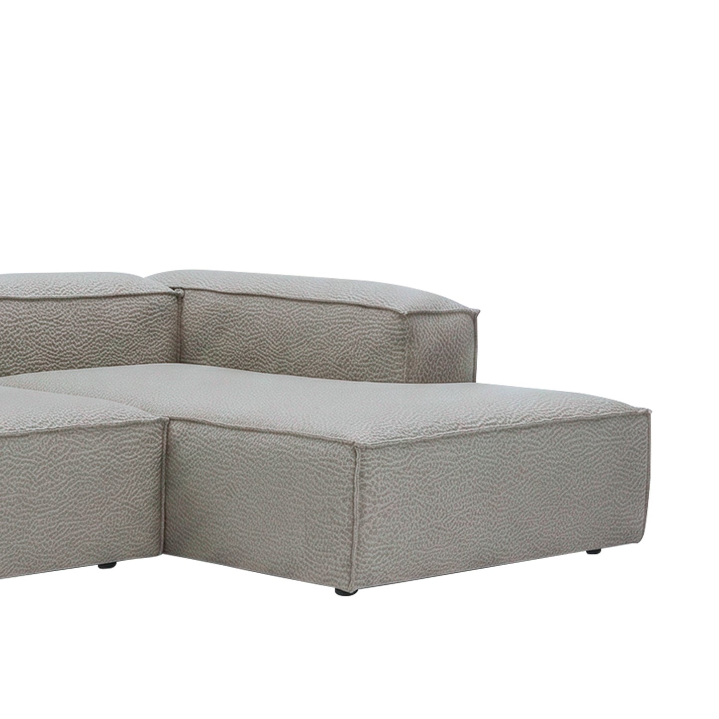 Elegant Edge 2 Seater Versatile, Comfortable Light Grey L Shaped Sofa