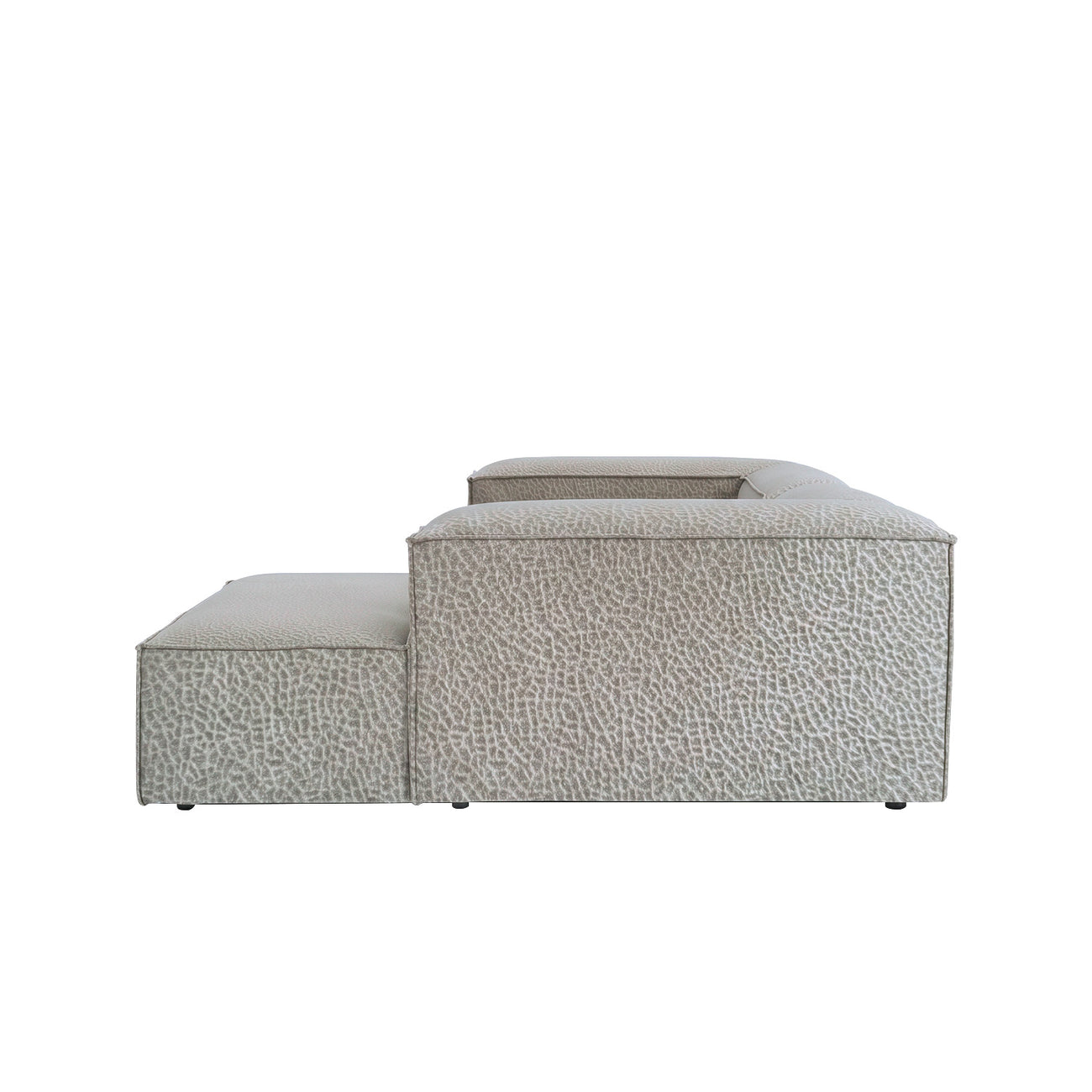 Elegant Edge 2 Seater Boucle Comfortable Dark Grey L Shaped Sofa
