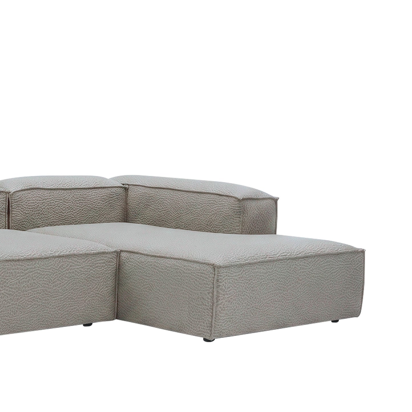 Elegant Edge 2 Seater Boucle Comfortable Dark Grey L Shaped Sofa