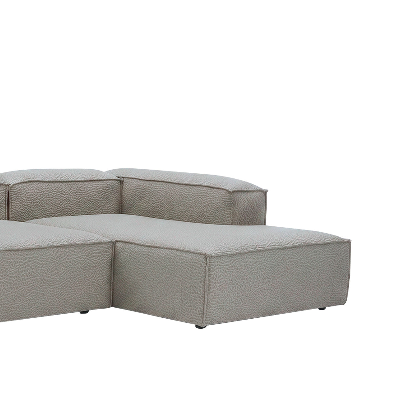 Elegant Edge 2 Seater Boucle Comfortable Dark Grey L Shaped Sofa