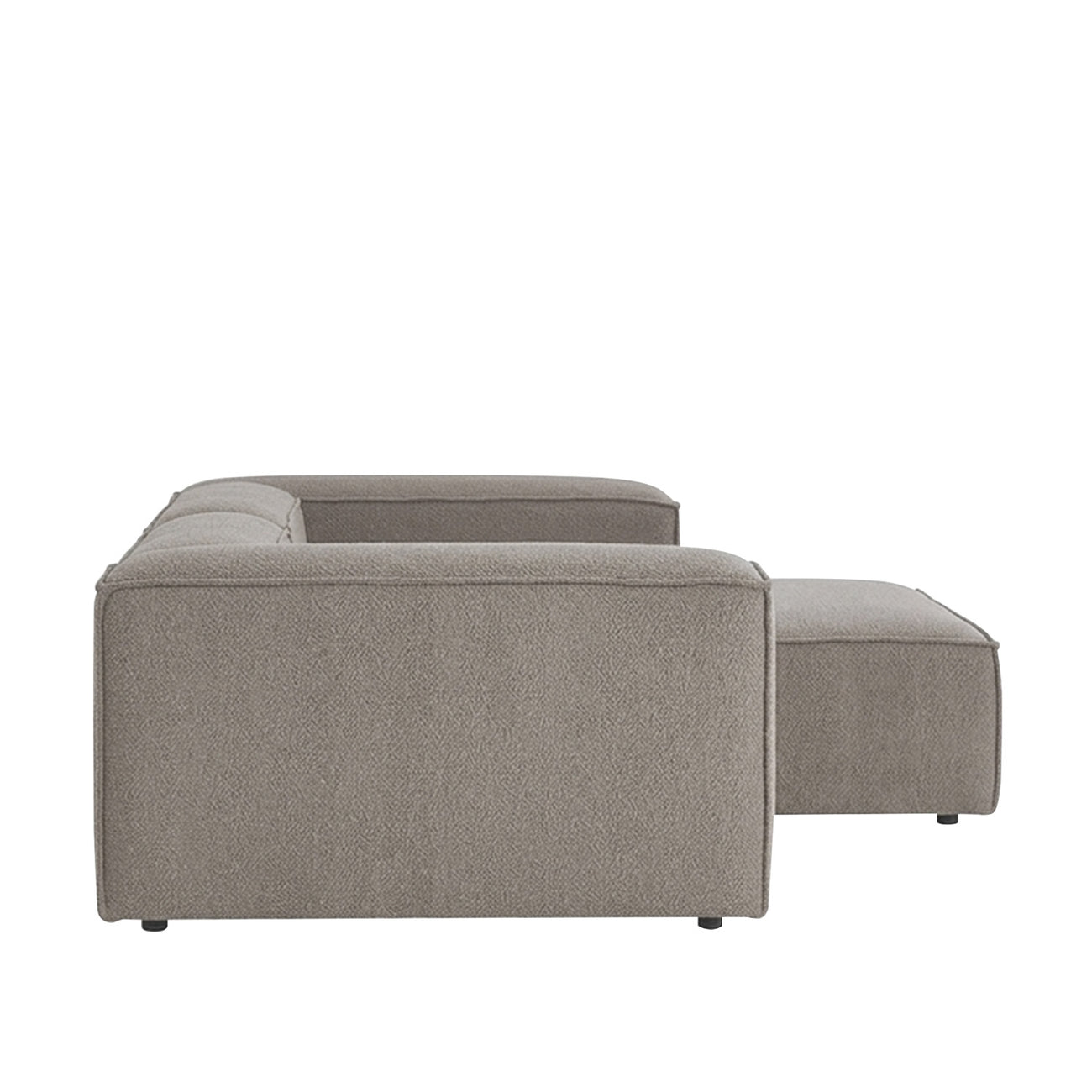 Elegant Edge 2 Seater Boucle Comfortable Dark Grey L Shaped Sofa