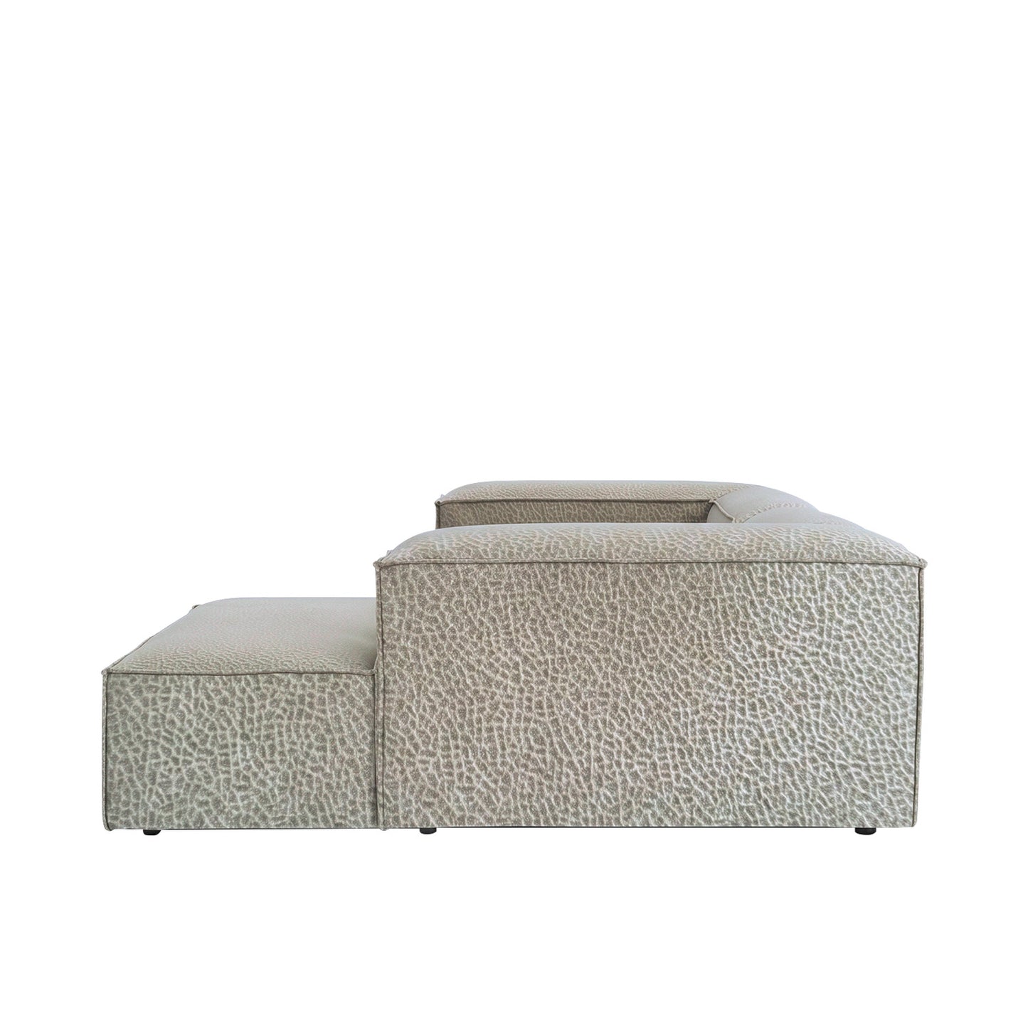 ElegantEdge 2 Seater Versatile, Comfortable Dark Grey L Shaped Sofa