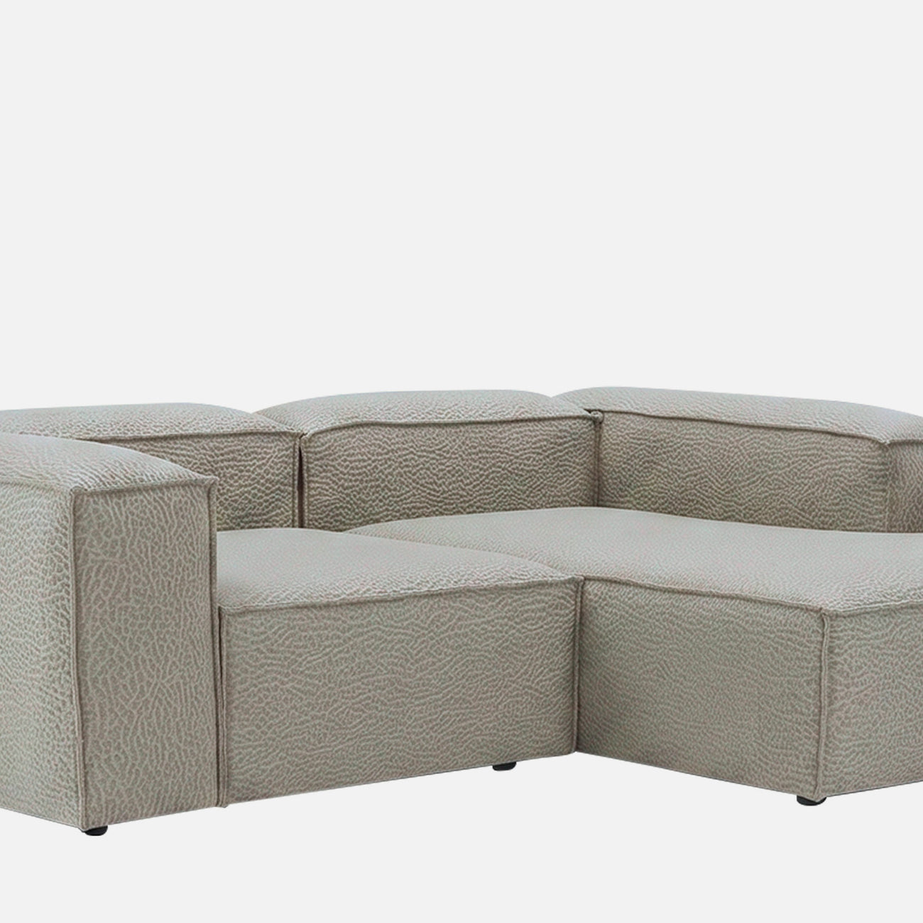 ElegantEdge 2 Seater Versatile, Comfortable Dark Grey L Shaped Sofa