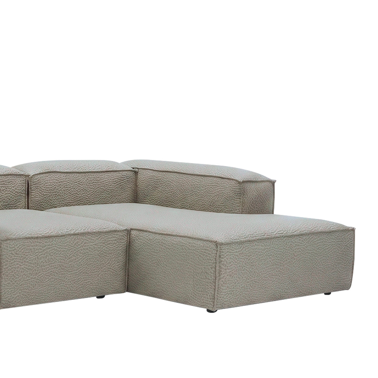 ElegantEdge 2 Seater Versatile, Comfortable Dark Grey L Shaped Sofa