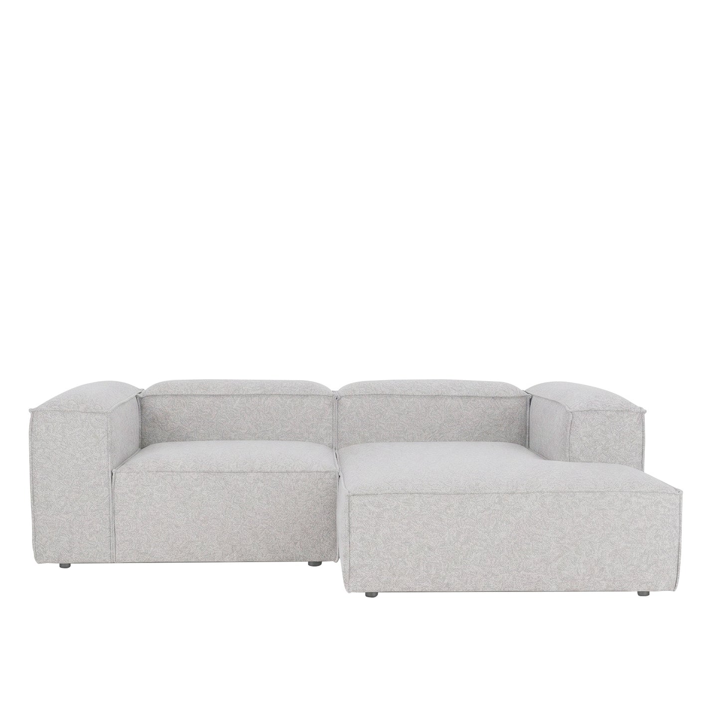 ElegantEdge 2 Seater Versatile, Comfortable Light Grey L Shaped Sofa