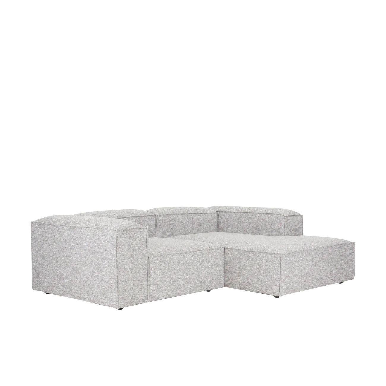 ElegantEdge 2 Seater Versatile, Comfortable Light Grey L Shaped Sofa
