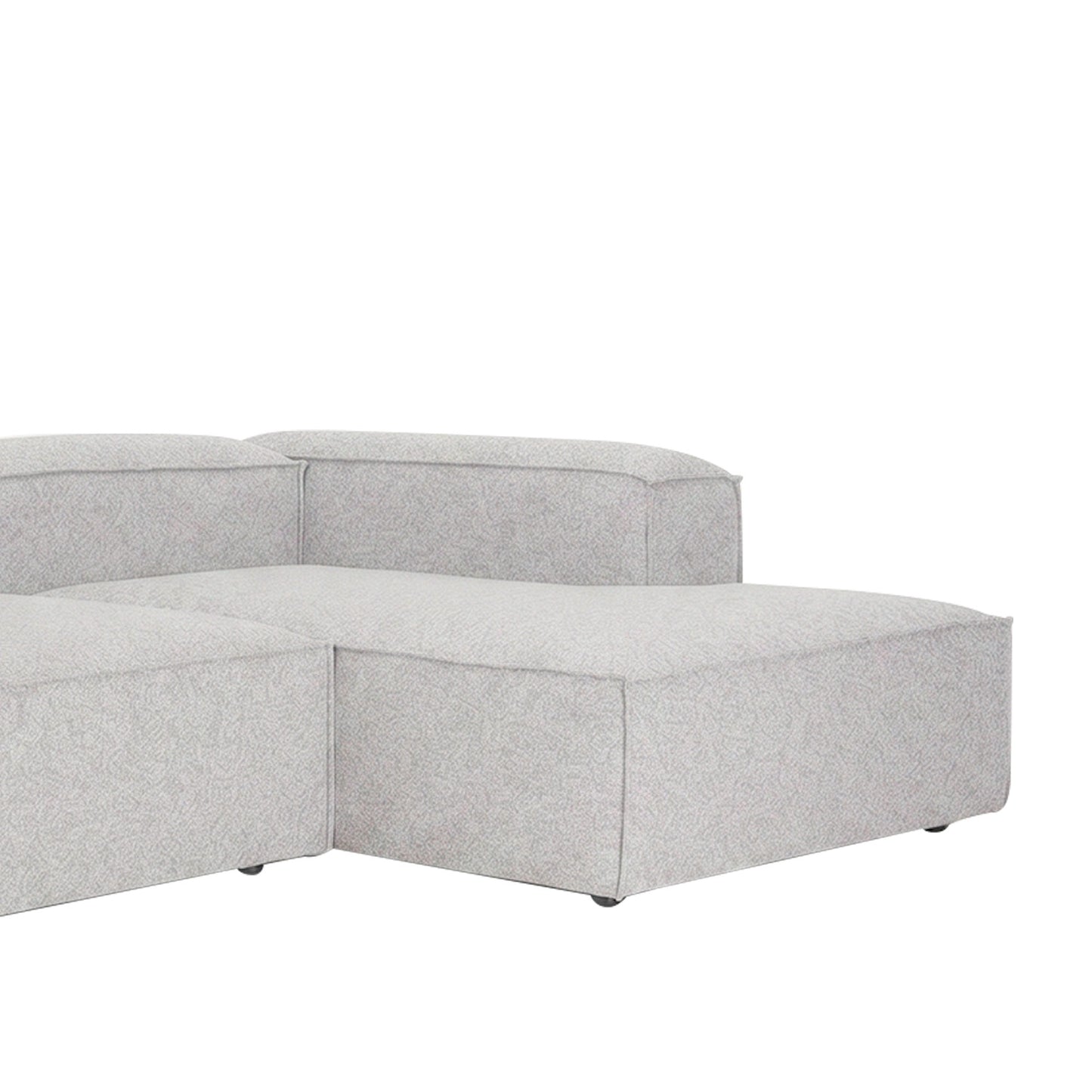ElegantEdge 2 Seater Versatile, Comfortable Light Grey L Shaped Sofa