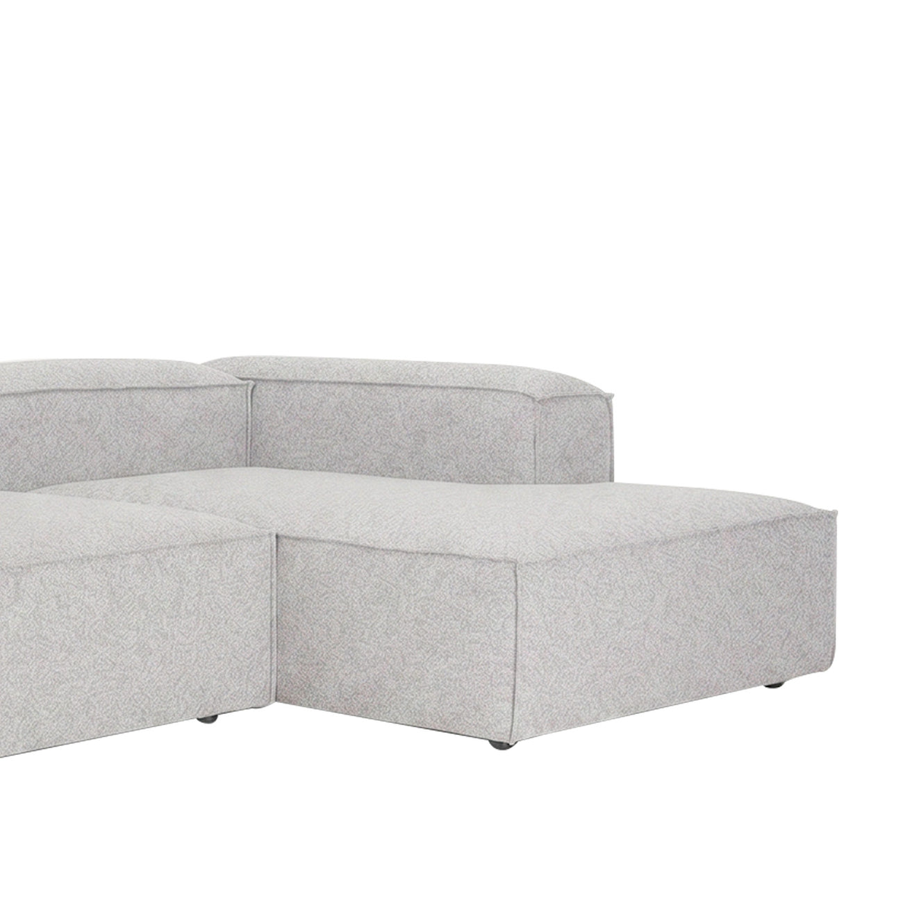 ElegantEdge 2 Seater Versatile, Comfortable Light Grey L Shaped Sofa