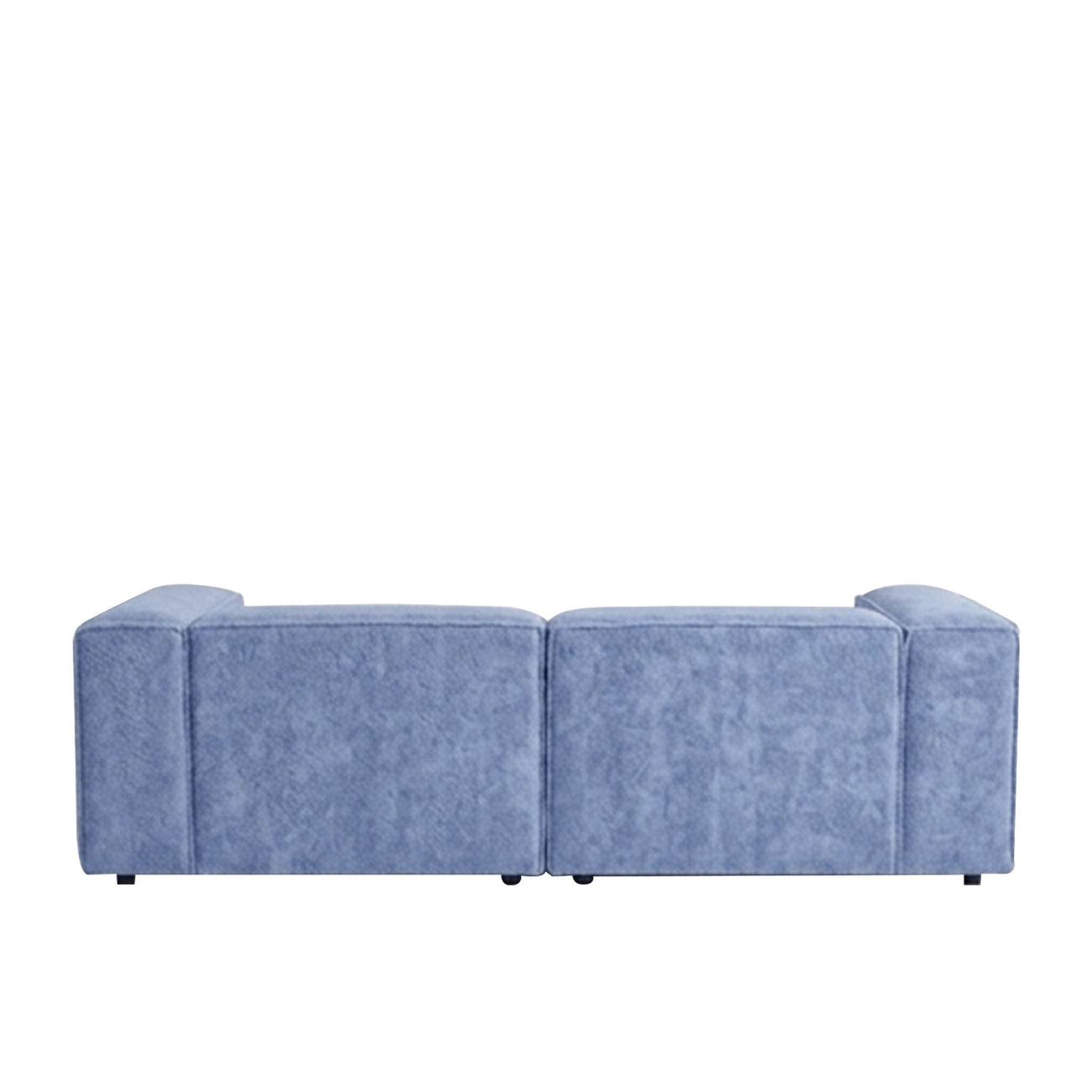 ElegantEdge 2 Seater Versatile, Comfortable Navy Blue L Shaped Sofa