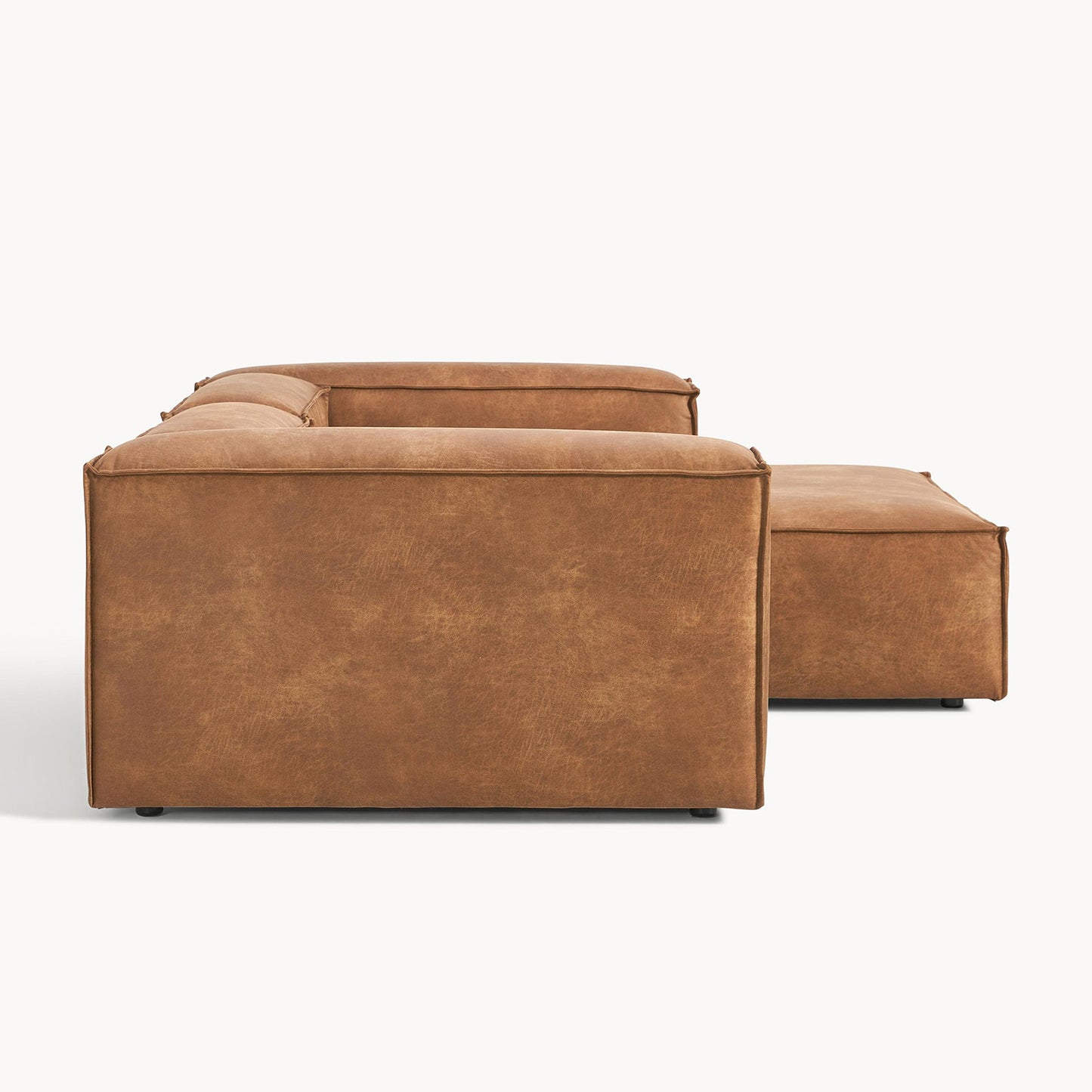 ElegantEdge 2 Seater Comfortable Faux Leather L Shaped Sofa