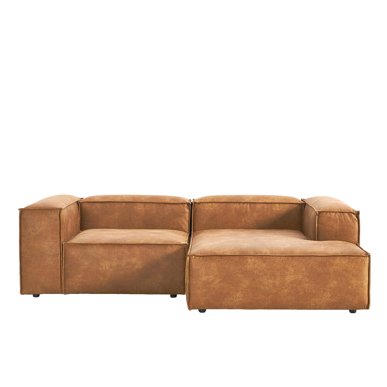 ElegantEdge 2 Seater Comfortable Faux Leather L Shaped Sofa