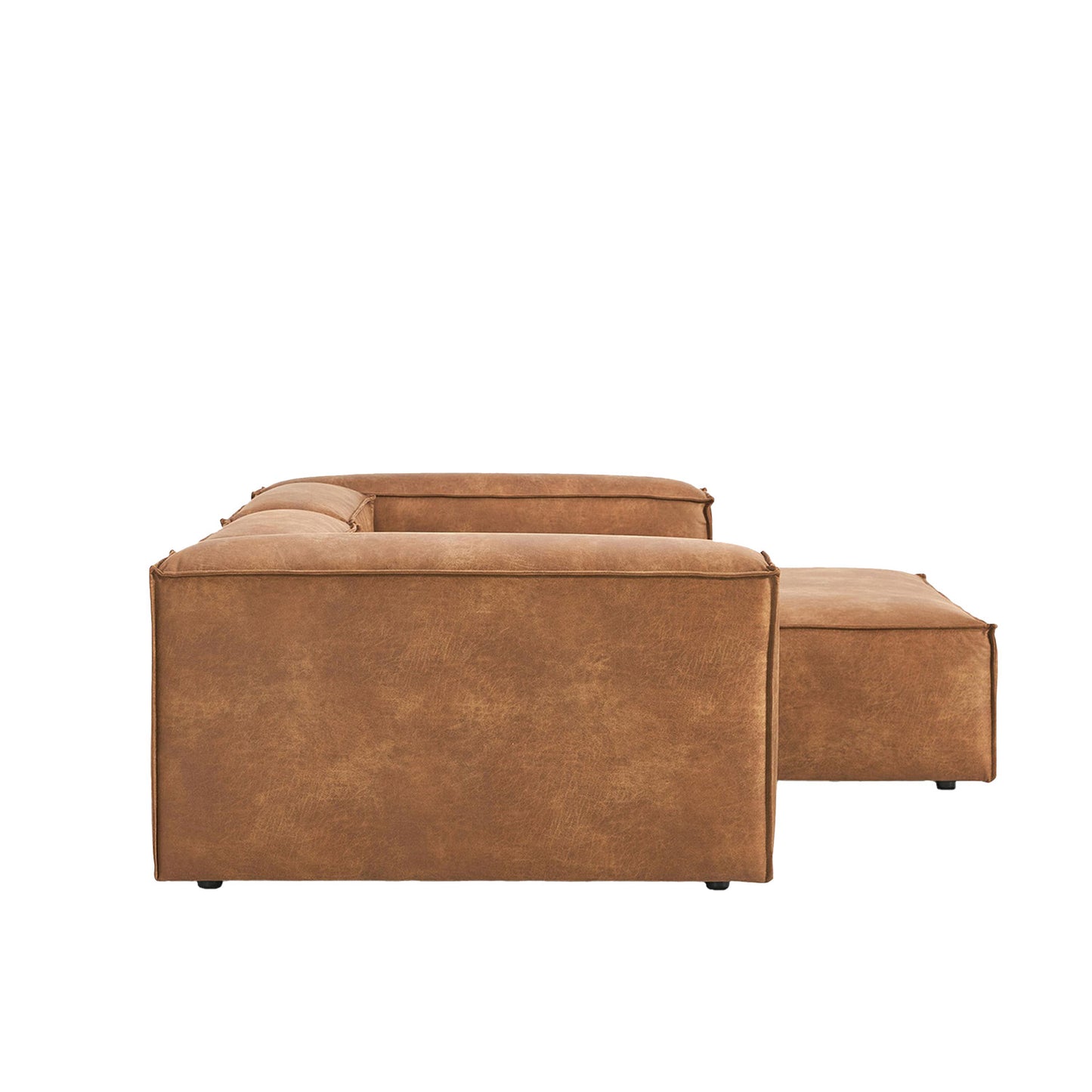 ElegantEdge 2 Seater Comfortable Faux Leather L Shaped Sofa