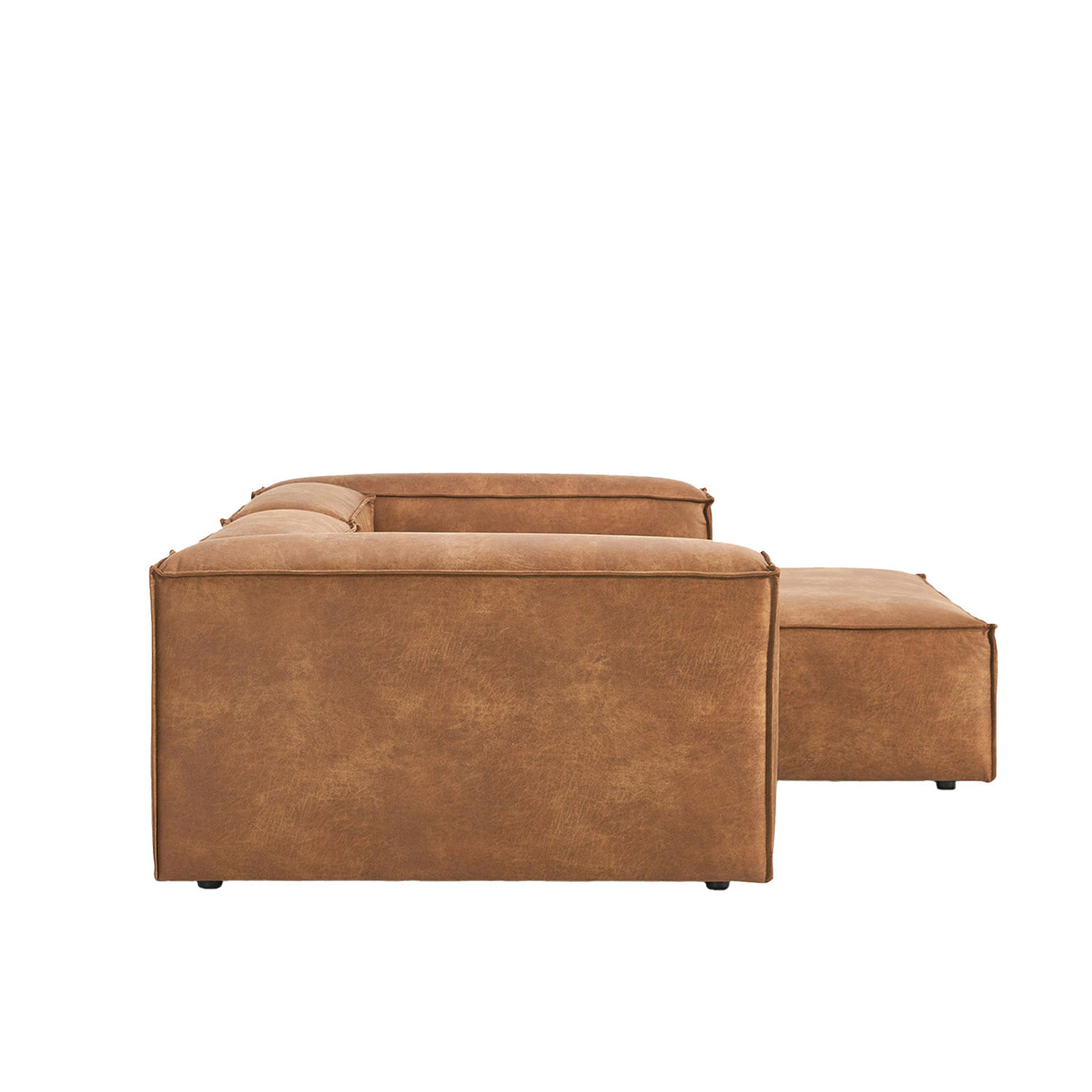 ElegantEdge 2 Seater Comfortable Faux Leather L Shaped Sofa