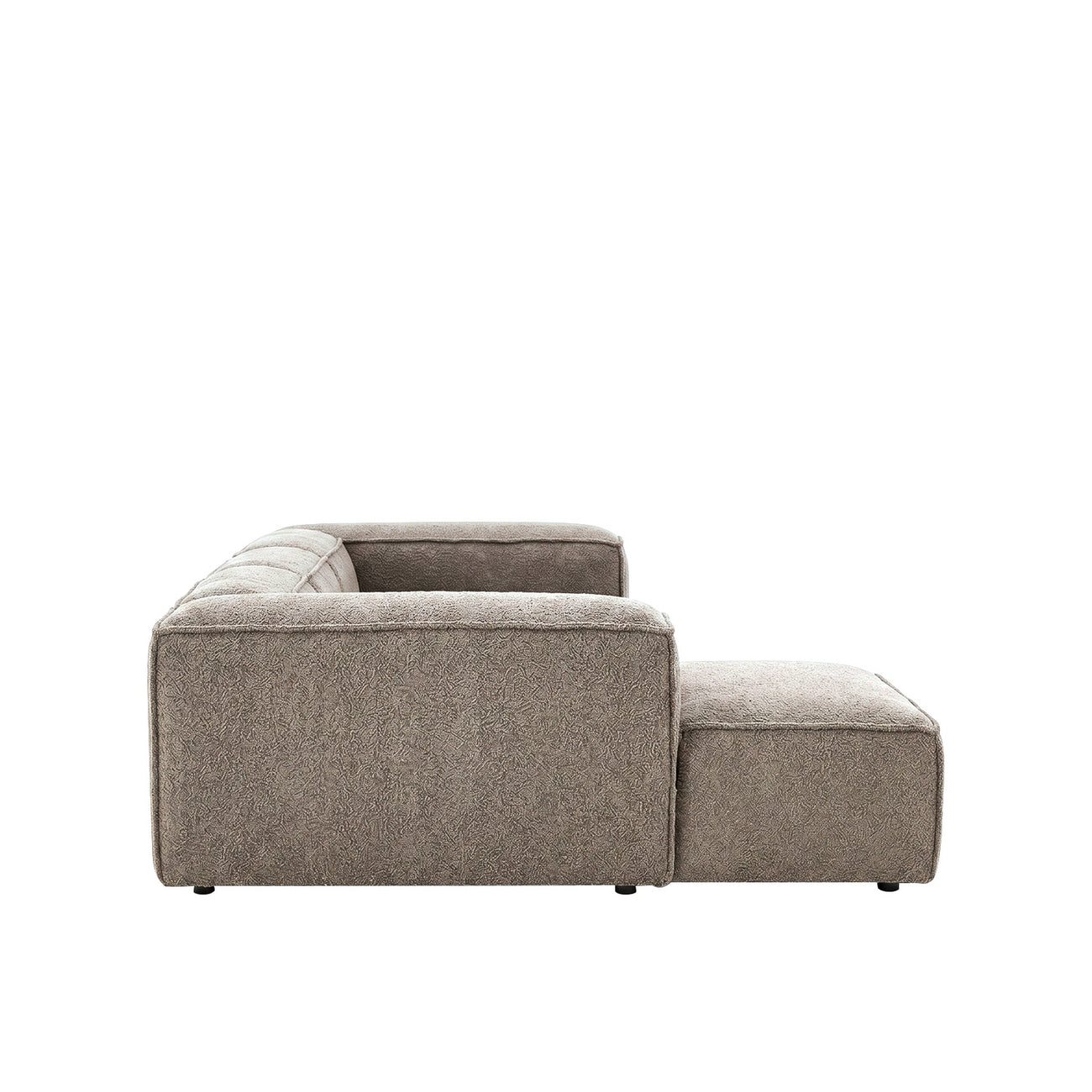 ElegantEdge 3 Seater Boucle Dark Grey L Shaped Sofa
