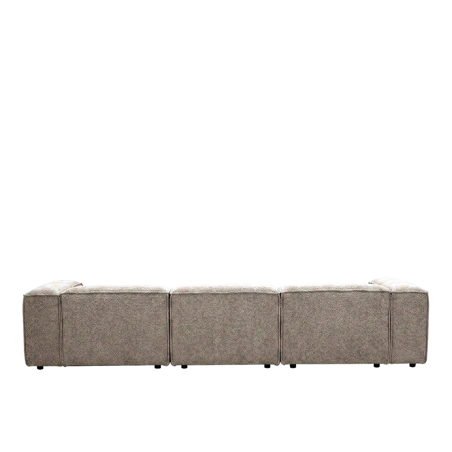 ElegantEdge 3 Seater Boucle Dark Grey L Shaped Sofa