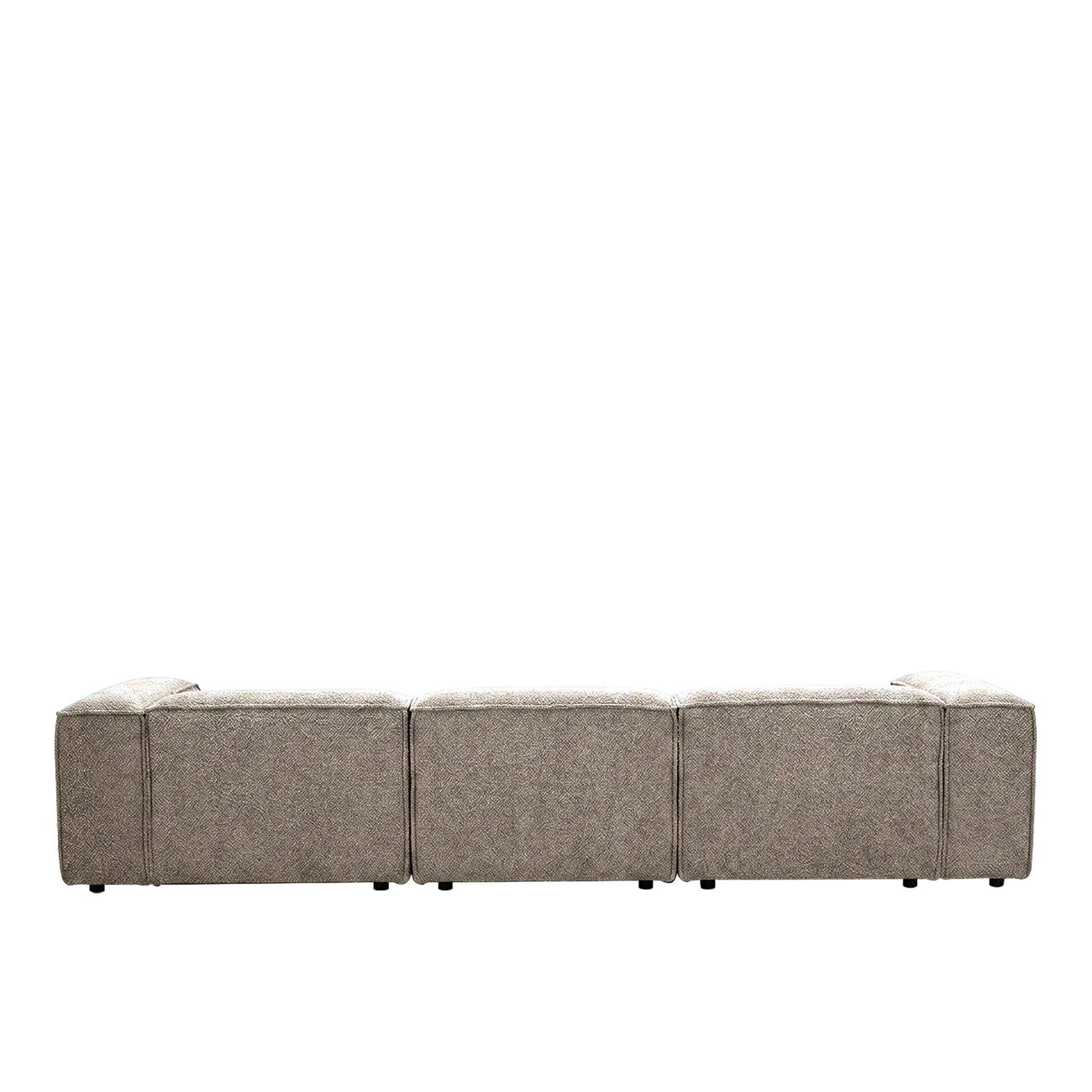 ElegantEdge 3 Seater Boucle Dark Grey L Shaped Sofa