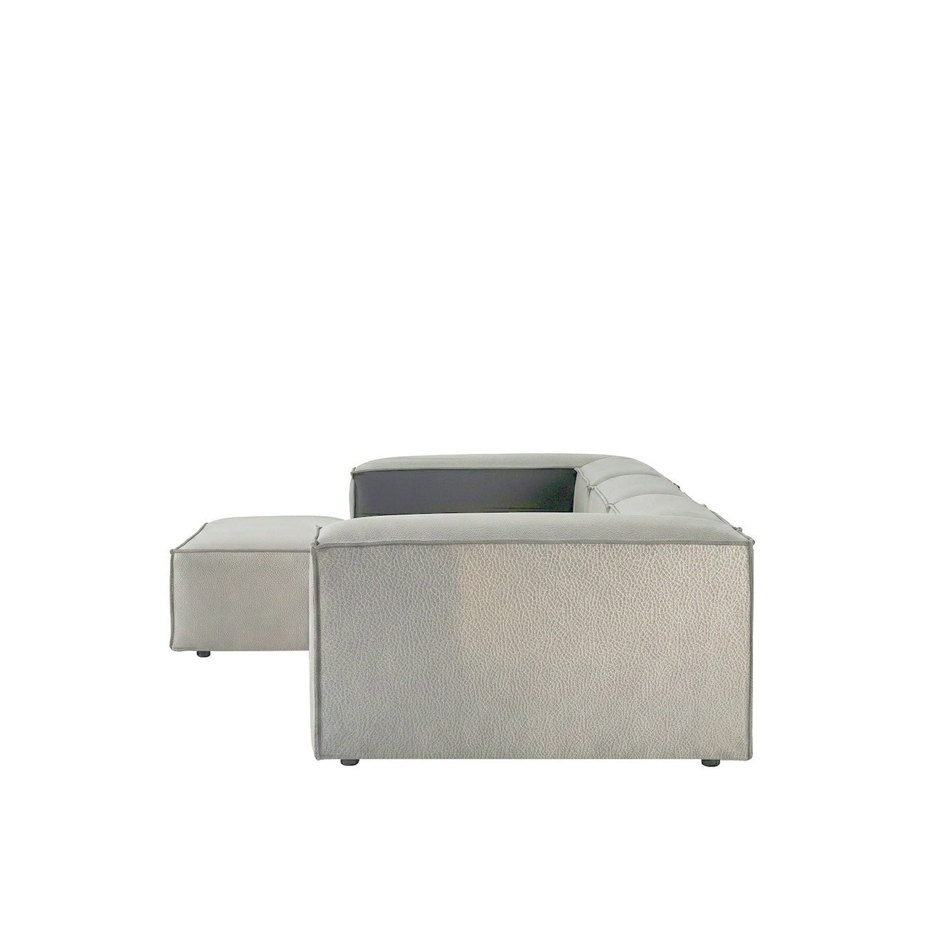 ElegantEdge 3 Seater Dark Grey L Shaped Sofa