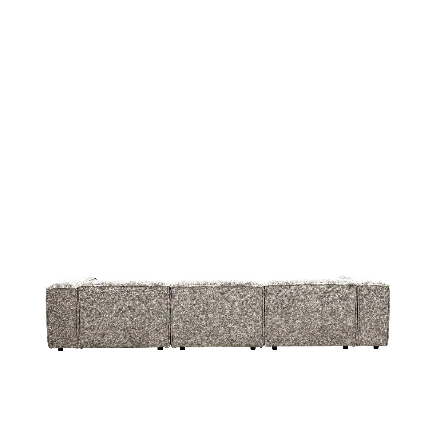 ElegantEdge 3 Seater Boucle Grey L Shaped Sofa