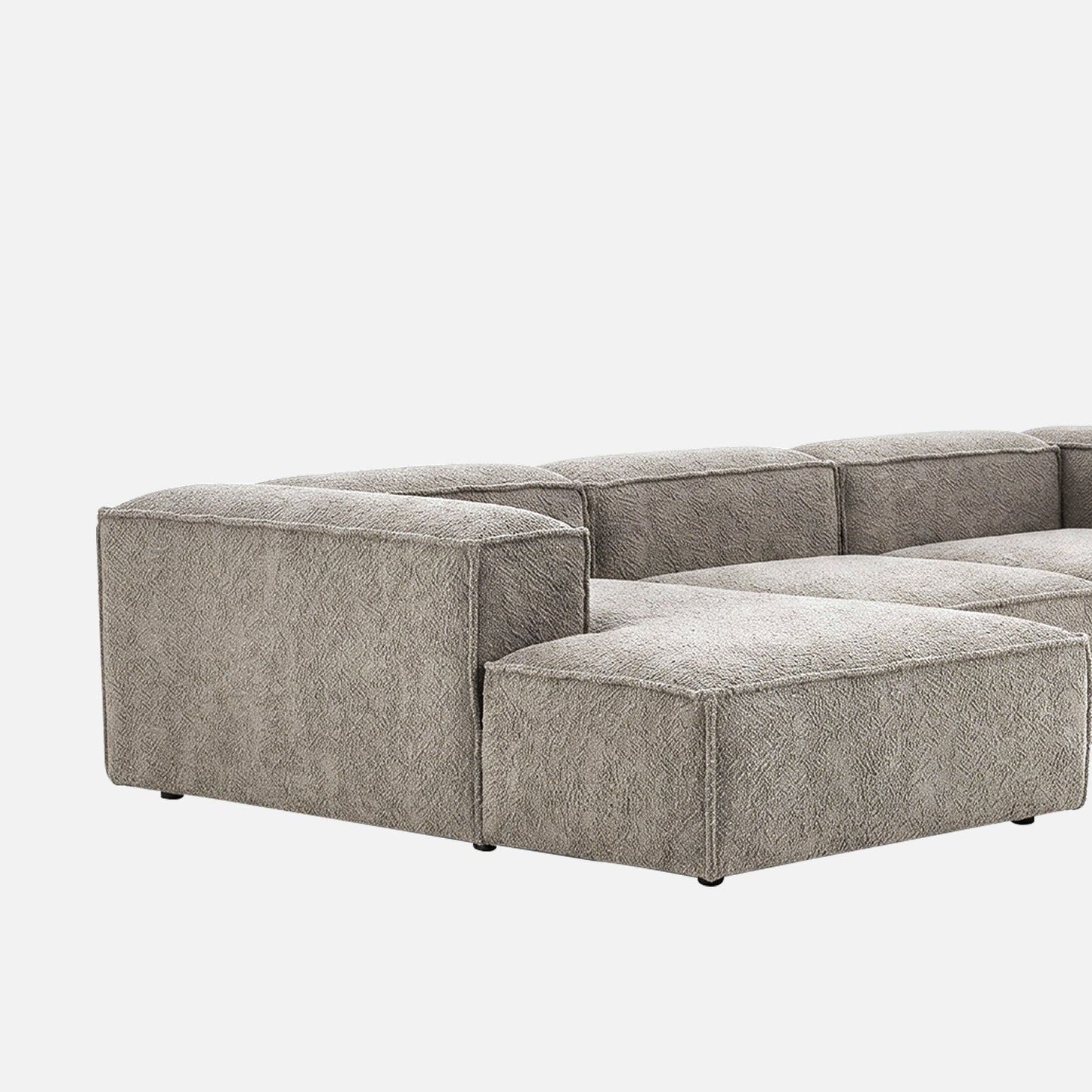 ElegantEdge 3 Seater Olive Green L Shaped Sofa