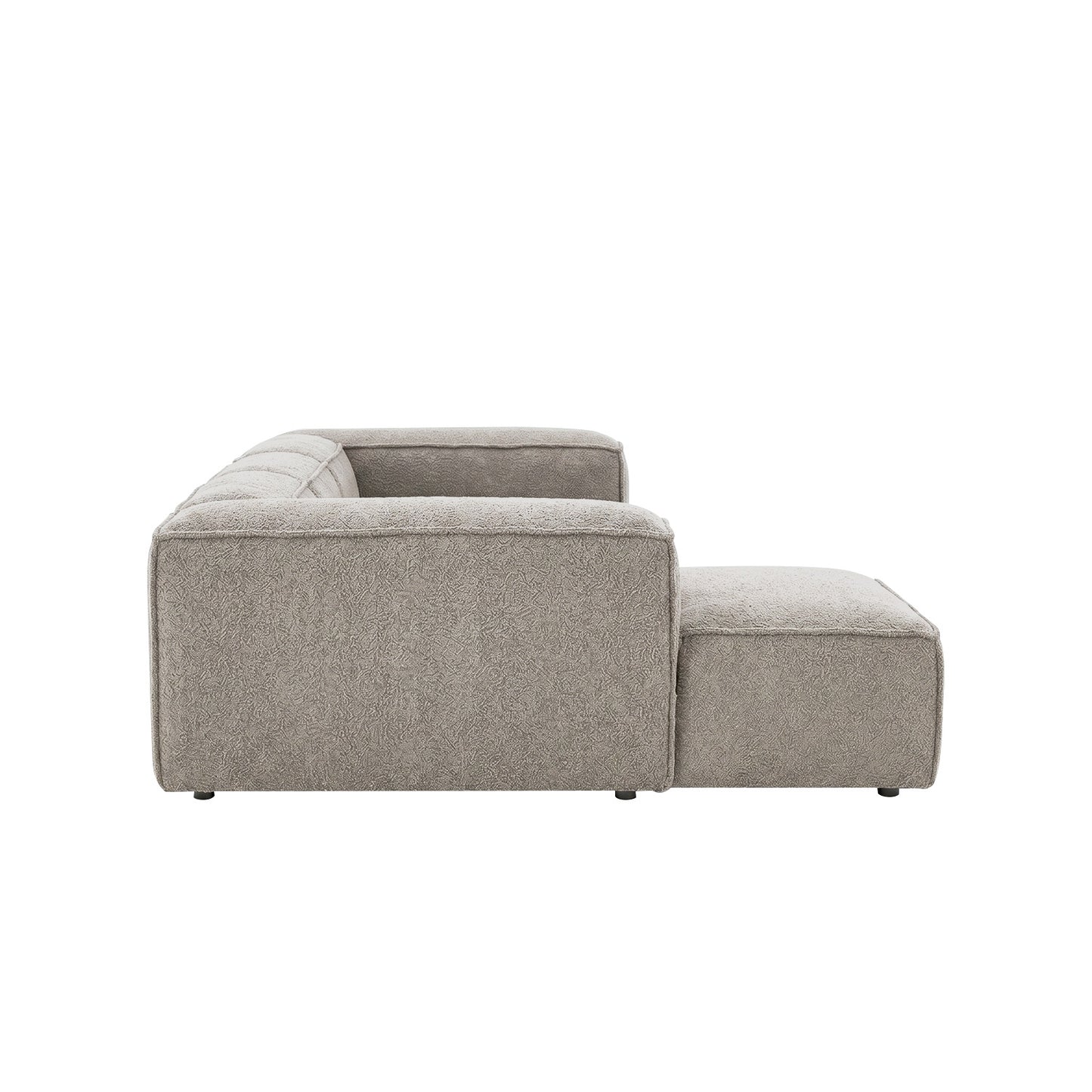 ElegantEdge 3 Seater Grey L Shaped Sofa