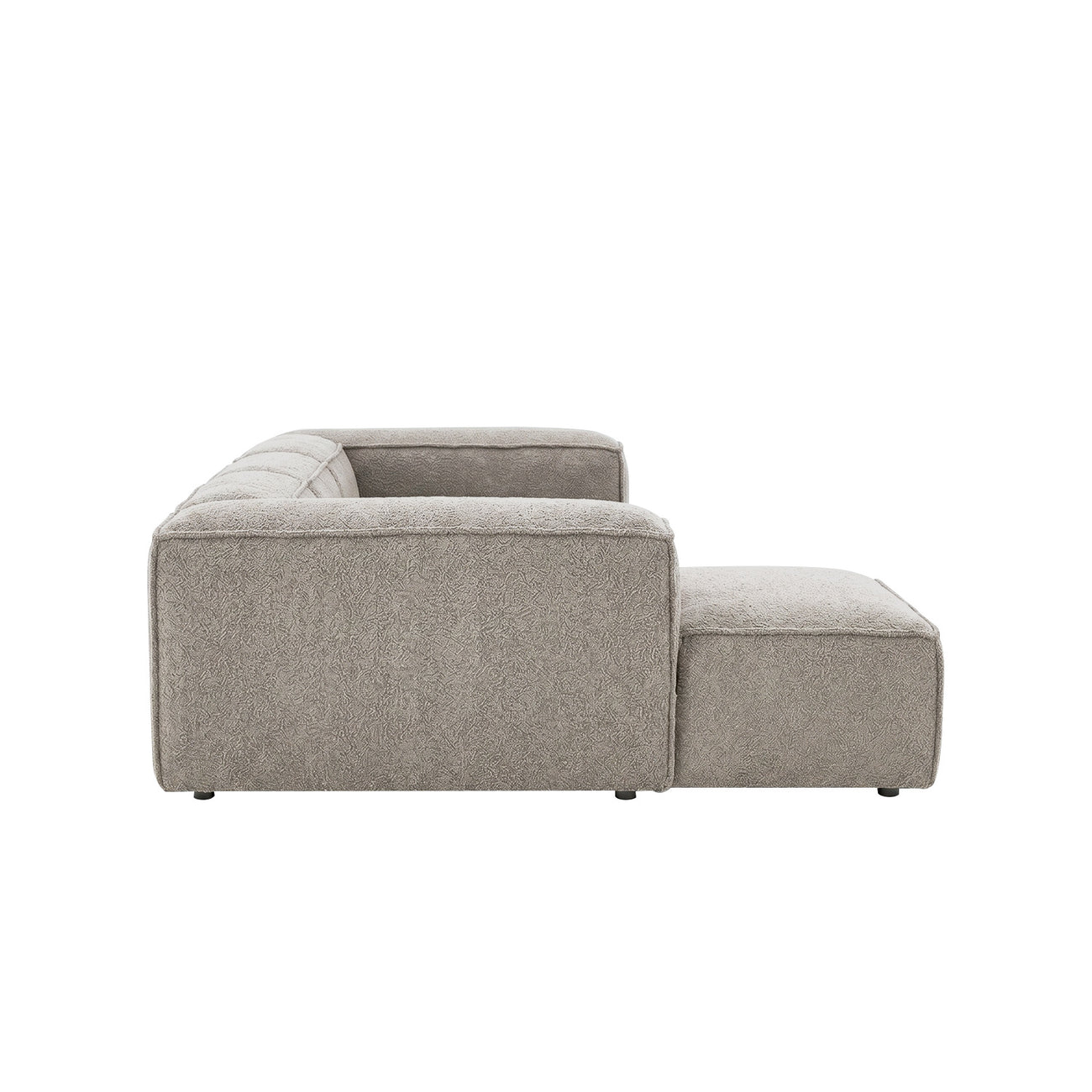 ElegantEdge 3 Seater Grey L Shaped Sofa