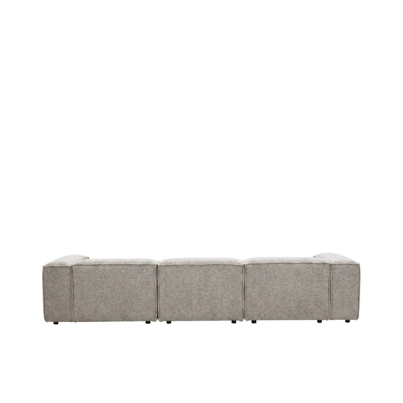 ElegantEdge 3 Seater Grey L Shaped Sofa