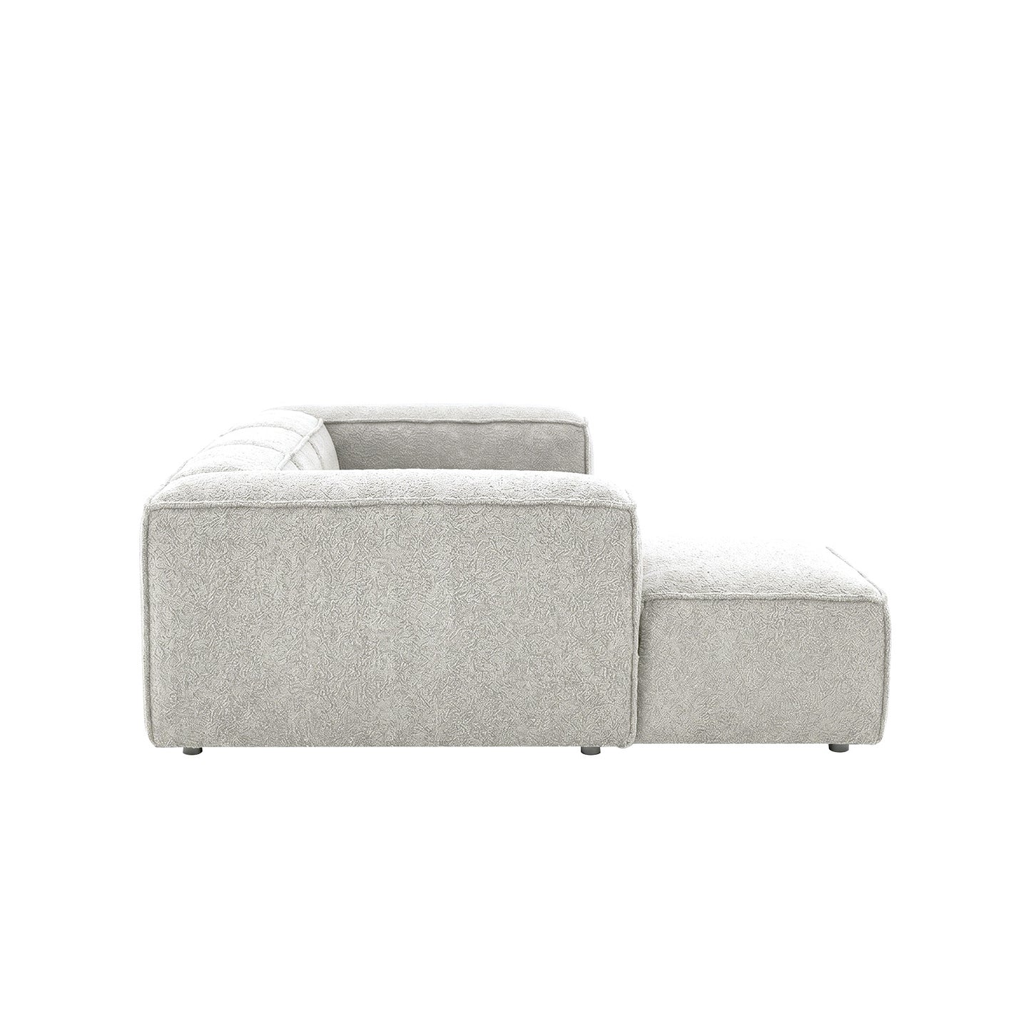 ElegantEdge 3 Seater Mouse Grey L Shaped Sofa