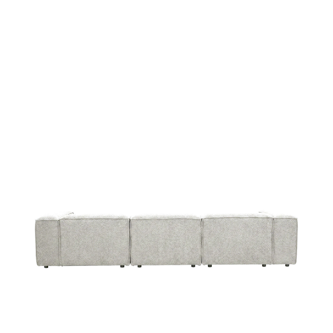 ElegantEdge 3 Seater Mouse Grey L Shaped Sofa
