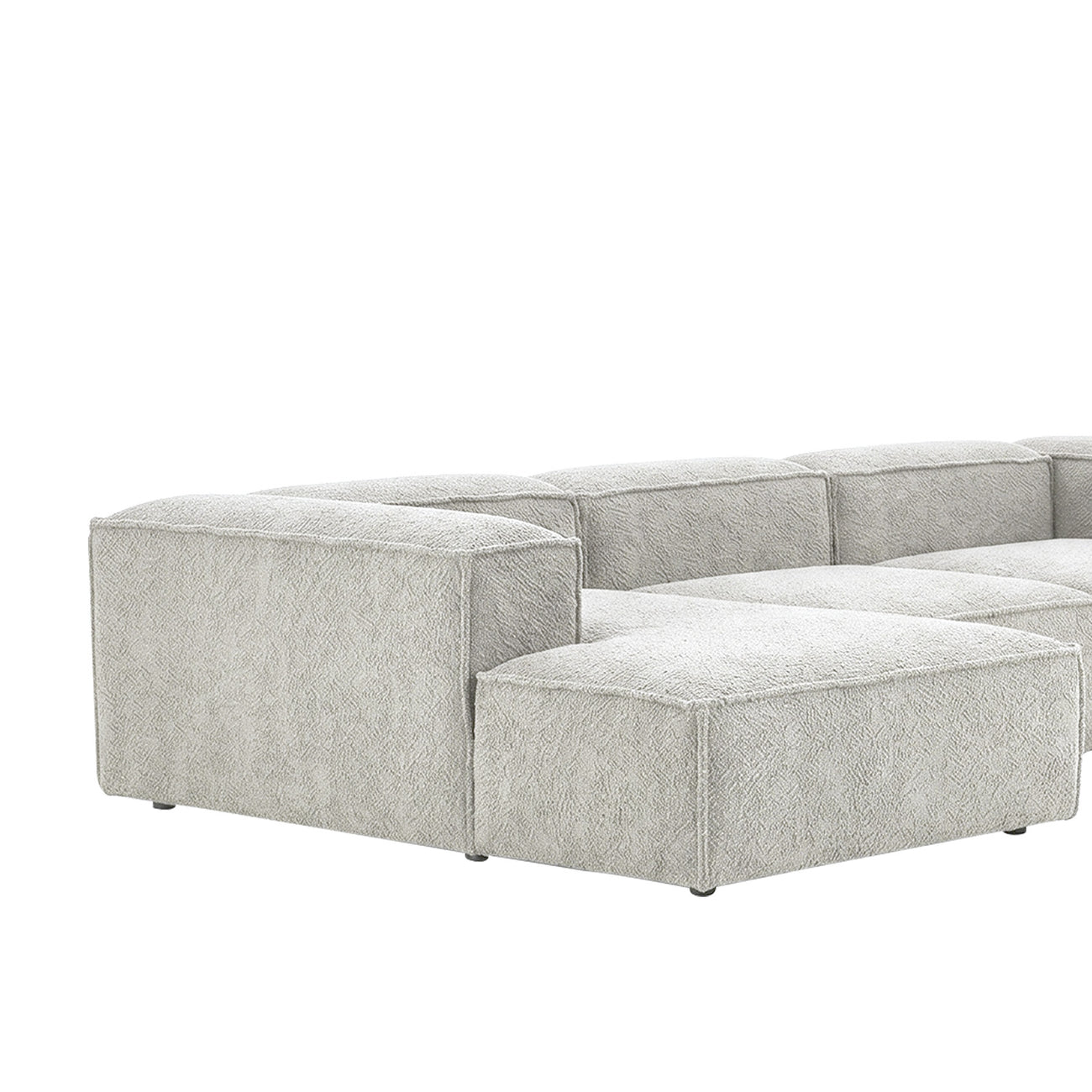 ElegantEdge 3 Seater Mouse Grey L Shaped Sofa