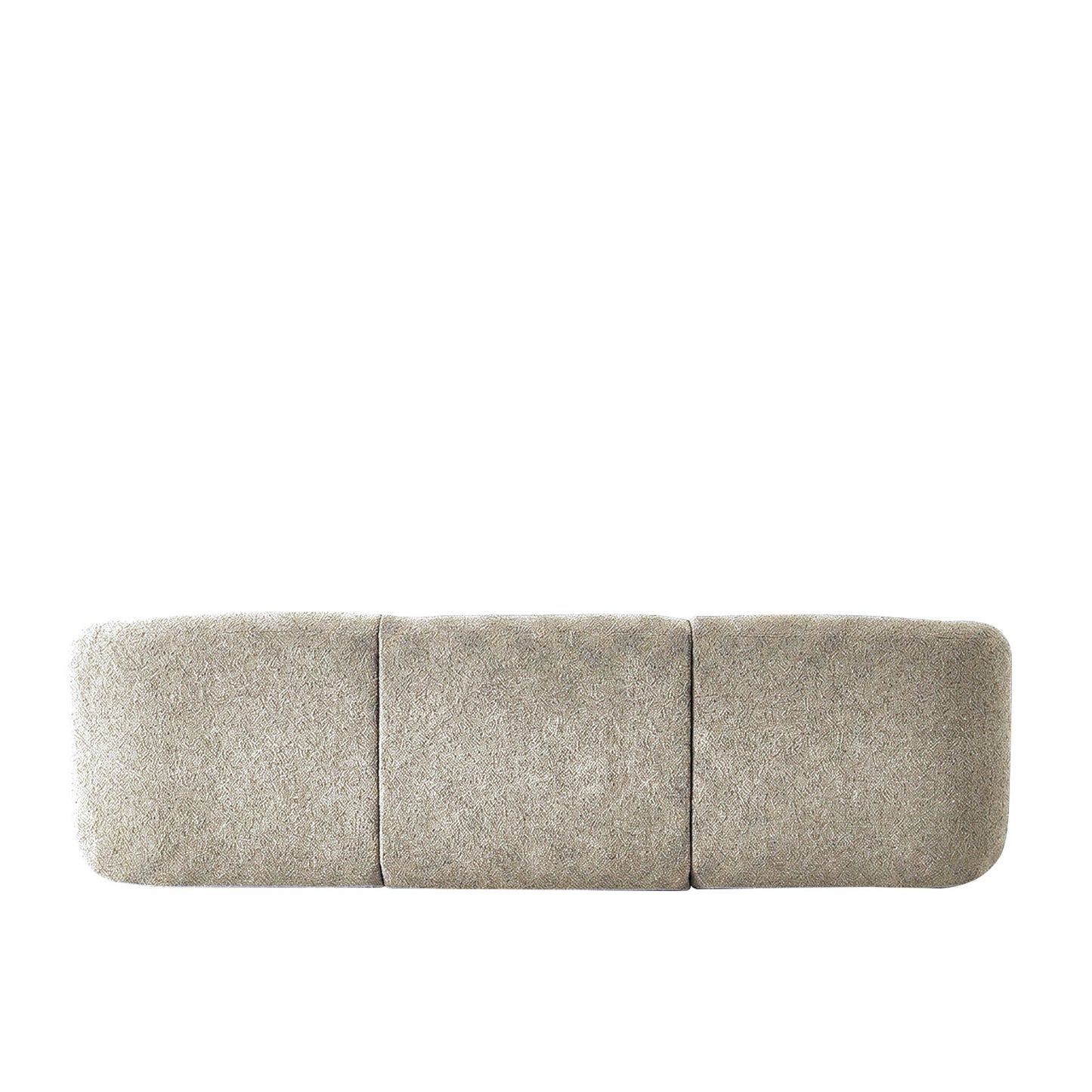 ZenLiving 3 Seater Grey Boucle L Shaped Sofa